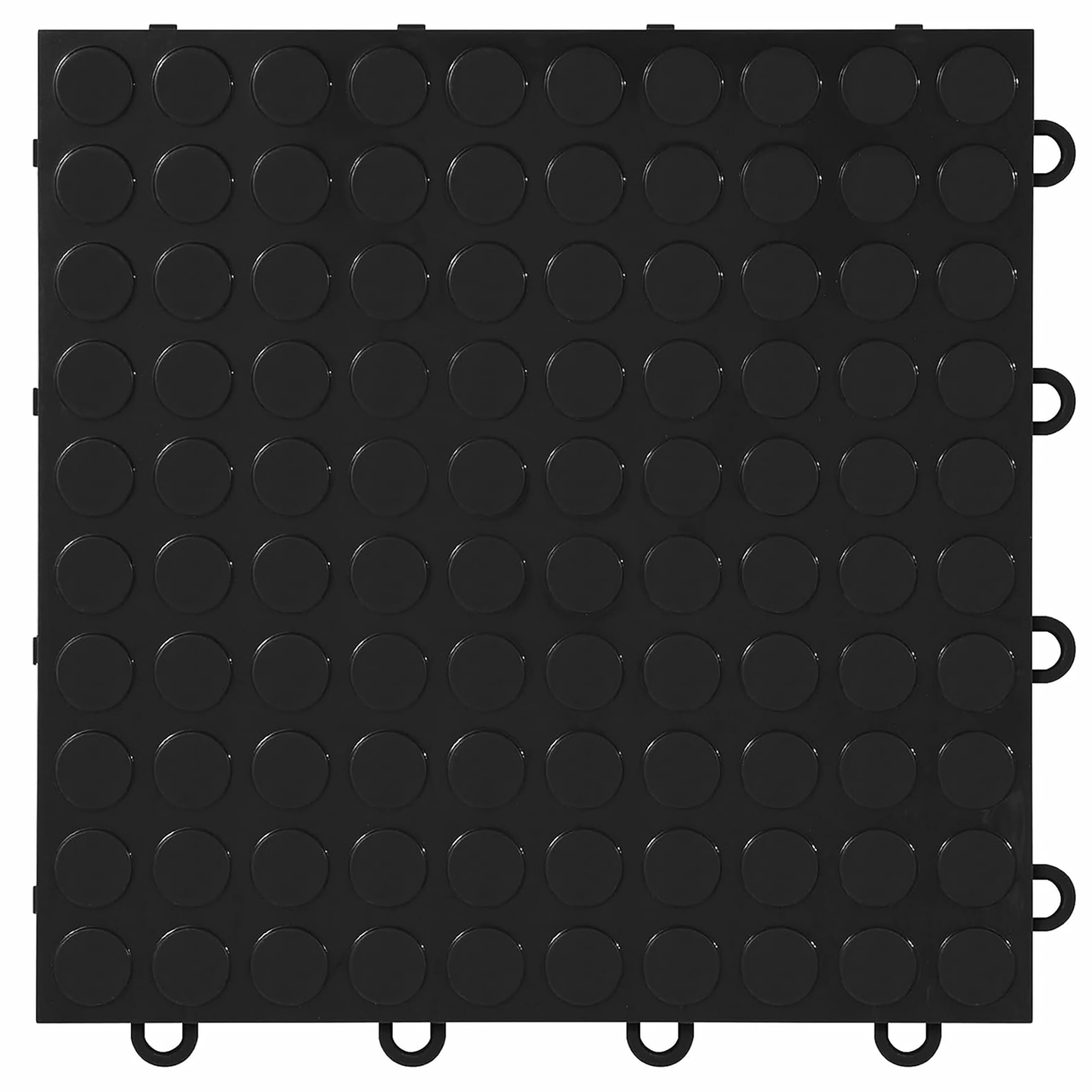 Nitro Tiles by FlooringInc 12 x 12 Interlocking Garage Floor Tiles, Coin Pattern Heavy Duty Polypropylene Flooring, Modular Snap