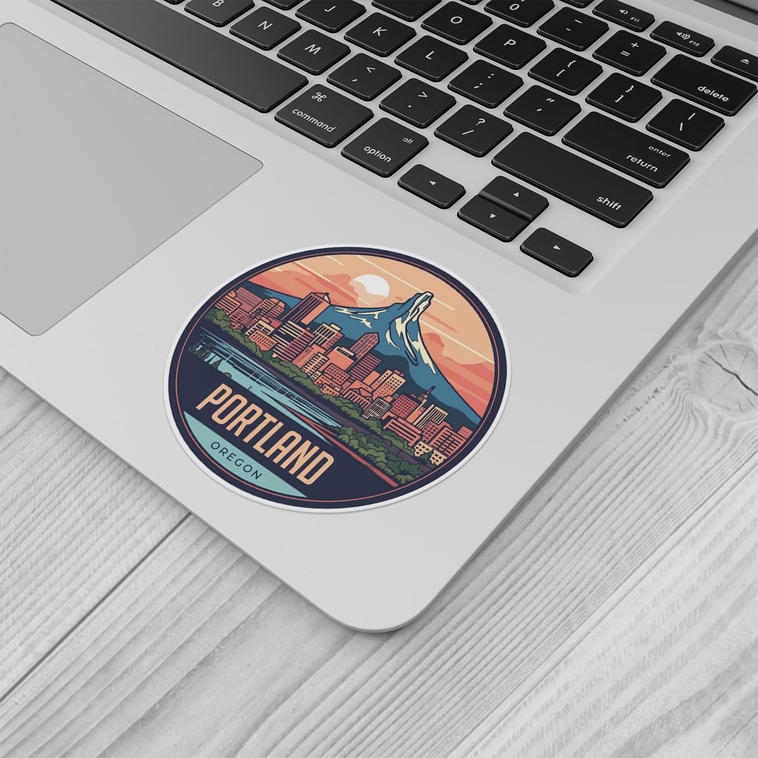 Generic Waterproof Vinyl Decal - Portland City Sticker for Car, Laptop, Water Bottle, Size 3'' Longer Side