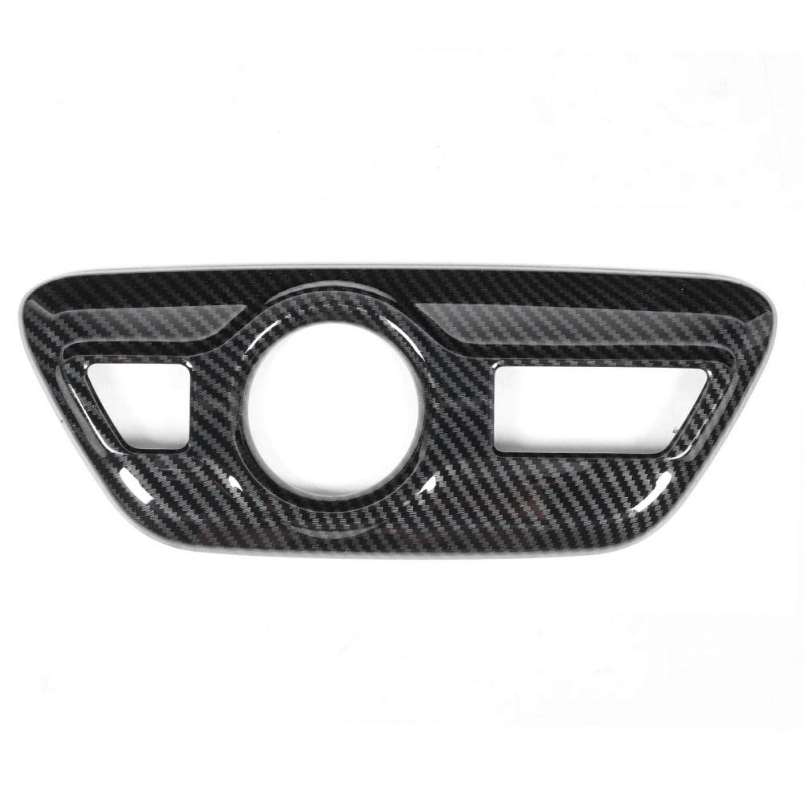 Qiilu Gear Shift Panel Trim, Gear Shift Panel Trim Carbon Fiber Gear Shift Panel Cover Trim Fits For Hatchback 2019-2020 Abs Carbon Fiber