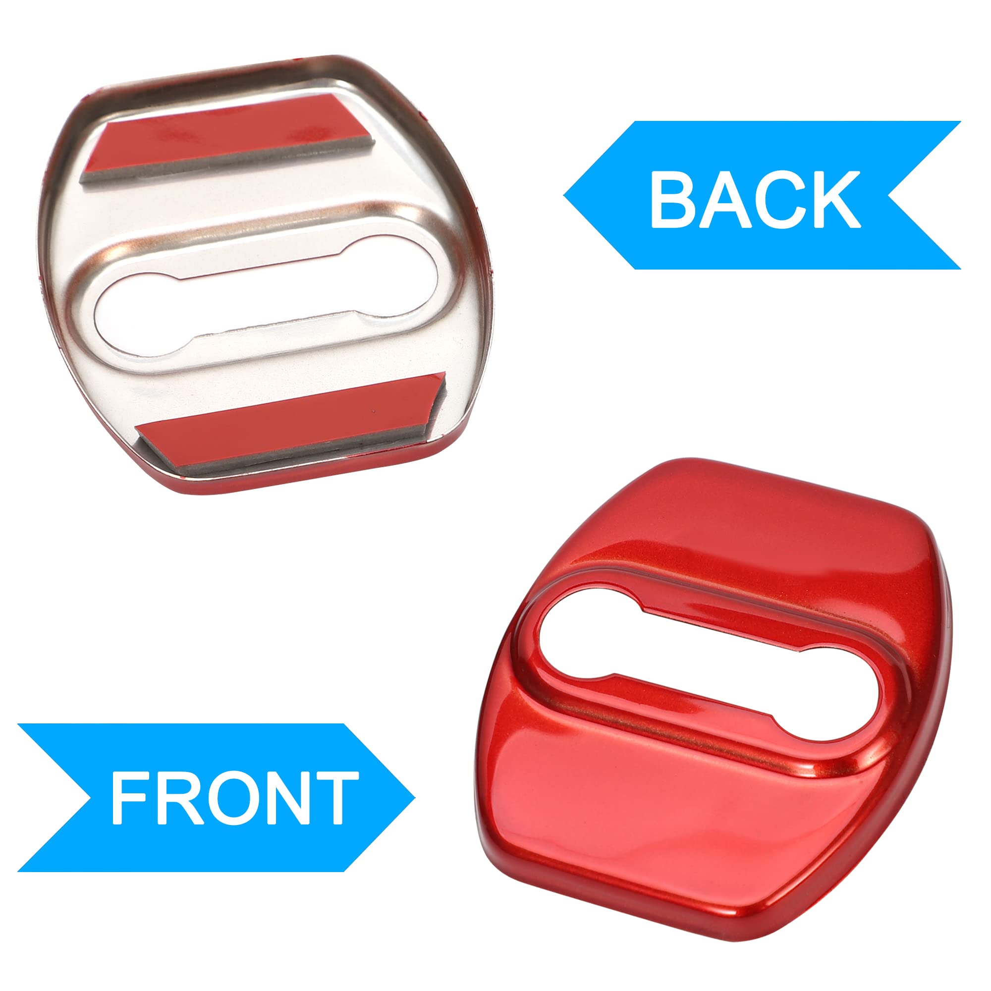 Tomall 4Pcs Car Door Lock Latches Cover Protector Compatible With Kia Stinger Sorento Soul Gt-Line Gt2 Gt1 Optima Forte K5 Acces