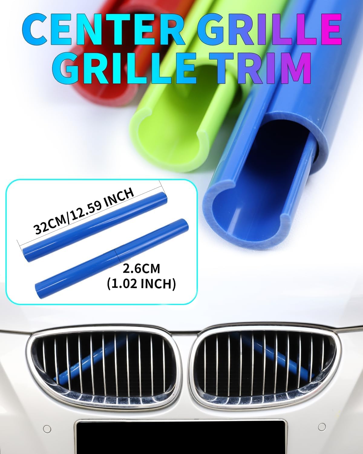 Dwvv Grille Insert Trims For Bmw 2 5 6 7 X1 X2 Series,M-Performance V Brace Wrap Covers Grill Stripes For Bmw F10 F11 F45 F12 F1