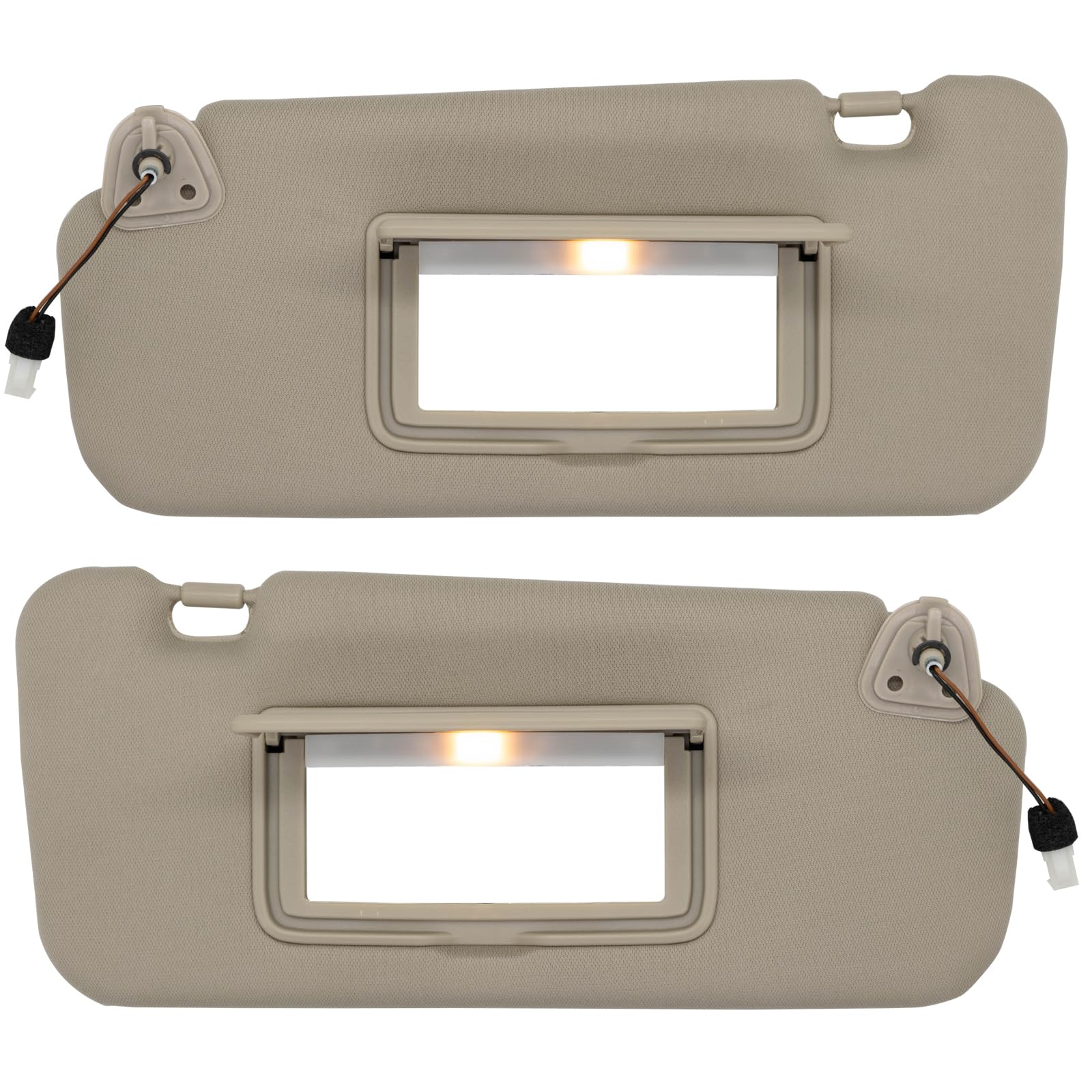 NHILES Driver & Passenger Side Sun Visor Fits for Nissan Murano 2009 2010 2011 2012 2013 2014 Replacement Sun Shade # 96401-1AA1