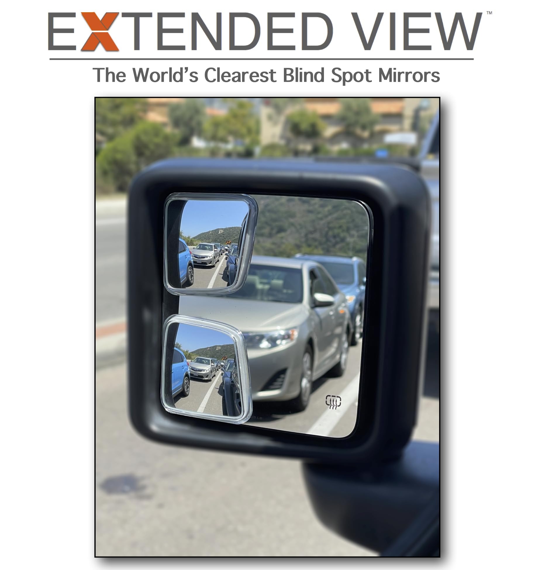 NXTGEN Custom Blind Spot Mirrors for 2018-Present Jeep Wrangler JL - Glass, Extended View, Enhance Safety and Visibility
