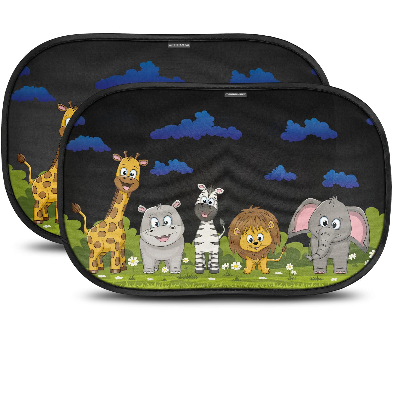 Caramaz Car Window Shade For Baby With Certified Uv-Protection 2 Pack - 20''X12'' Optidark