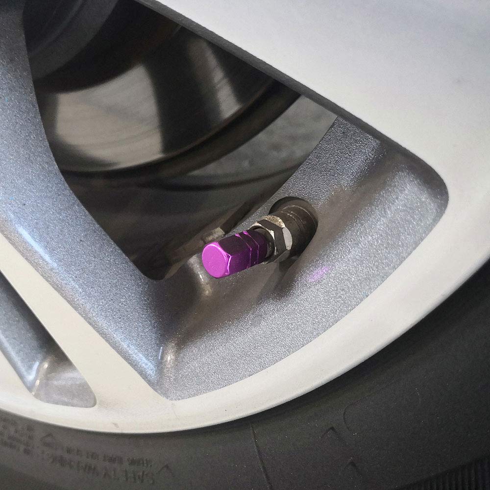 Replacemyparts Valve Stem Covers Caps Dustproof Airtight Seal Hexagon Design Outdoor All-Weather Leak-Proof Air Protection Light