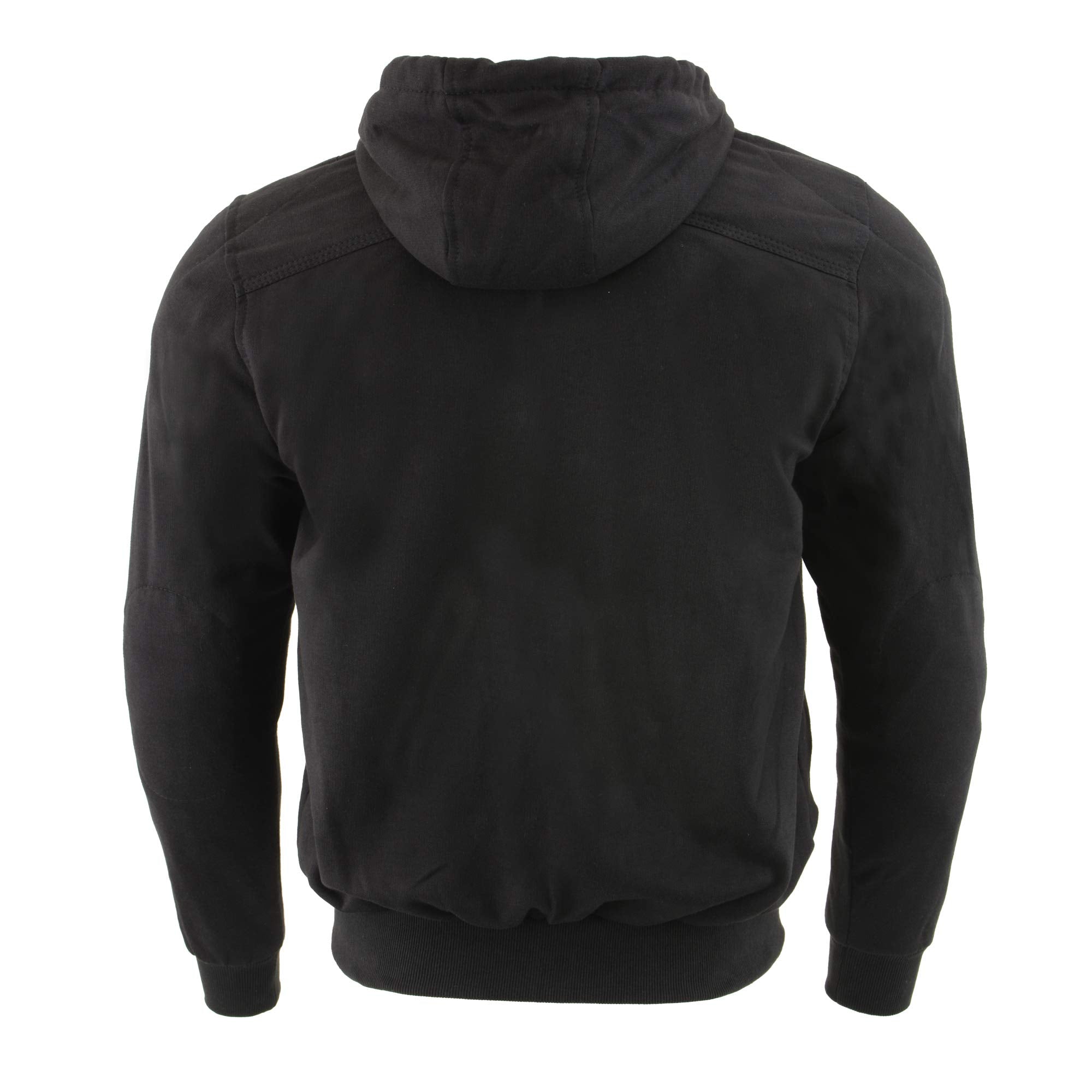 Milwaukee Leather MPM1788 Men's Black Armored Riding Hoodie Sweater - 3X-Large, CE Approved, DuPont Fibers, Textile