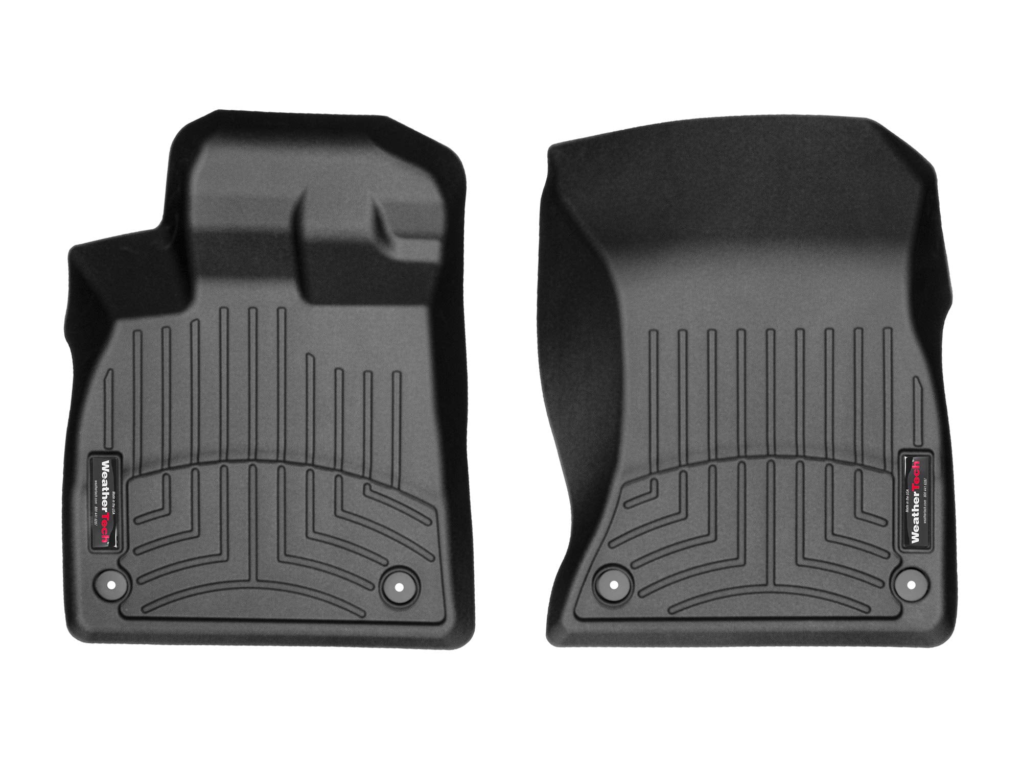WeatherTech Custom Fit FloorLiners for Audi Q5, Q5 e-tron, Q5 PHEV, SQ5-1st Row (4411461), Black