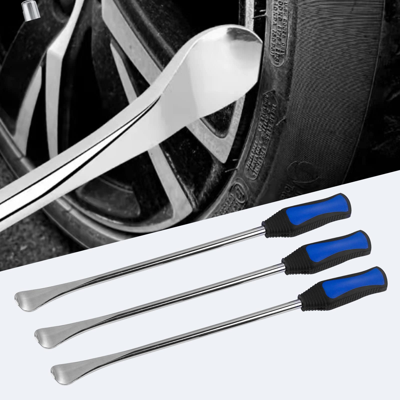 14.5''Tire Spoons Motorcycle Dirt Bike Tire Changing Tools Iron Set ,Tire Spoon Levers Tire Changer Kit For Atv Lawn Mower With