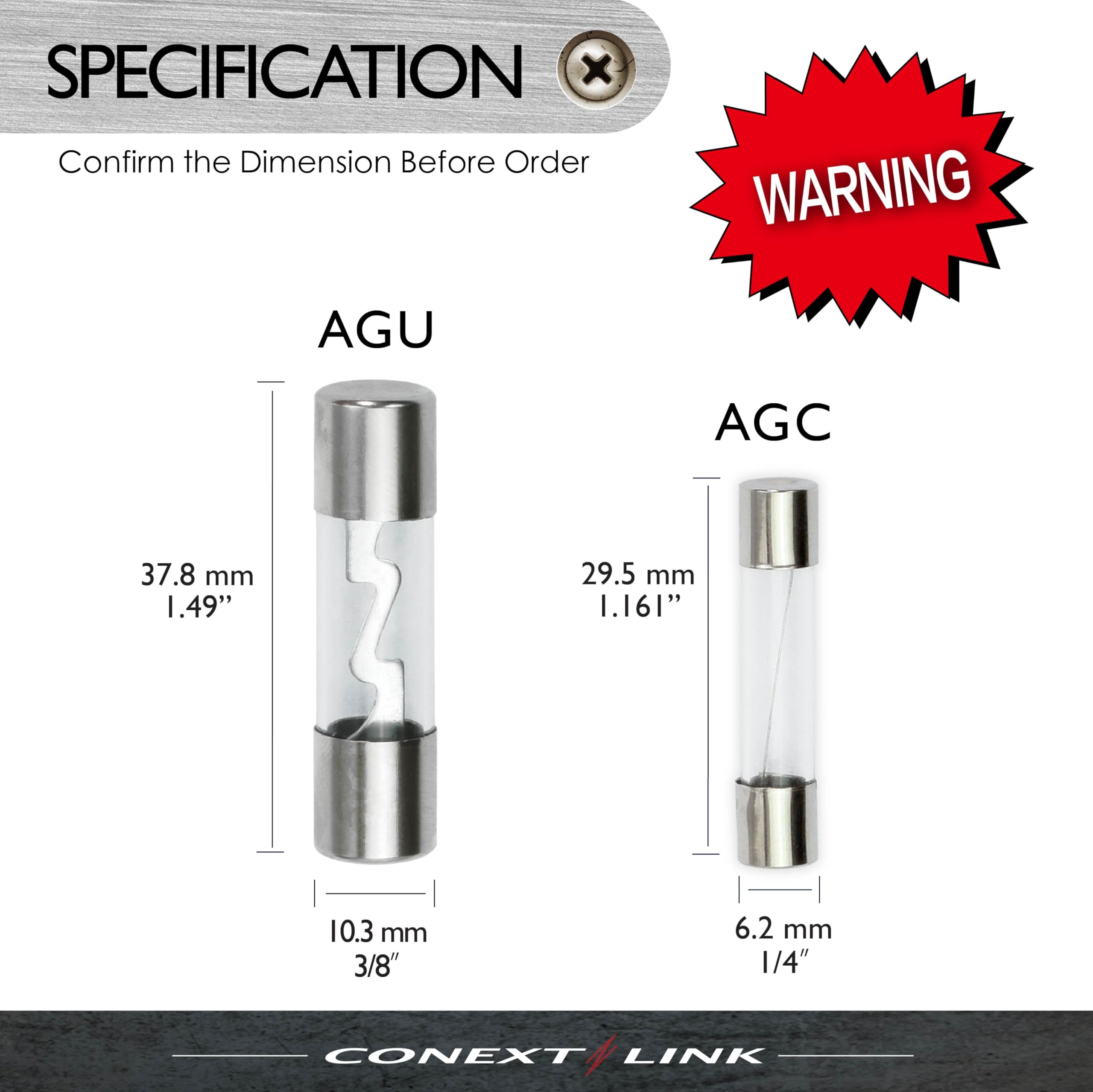 Conext Link Agc2-25 Nickel Agc Glass Tube Fuse 25 Pack (2 Amp) (14371)
