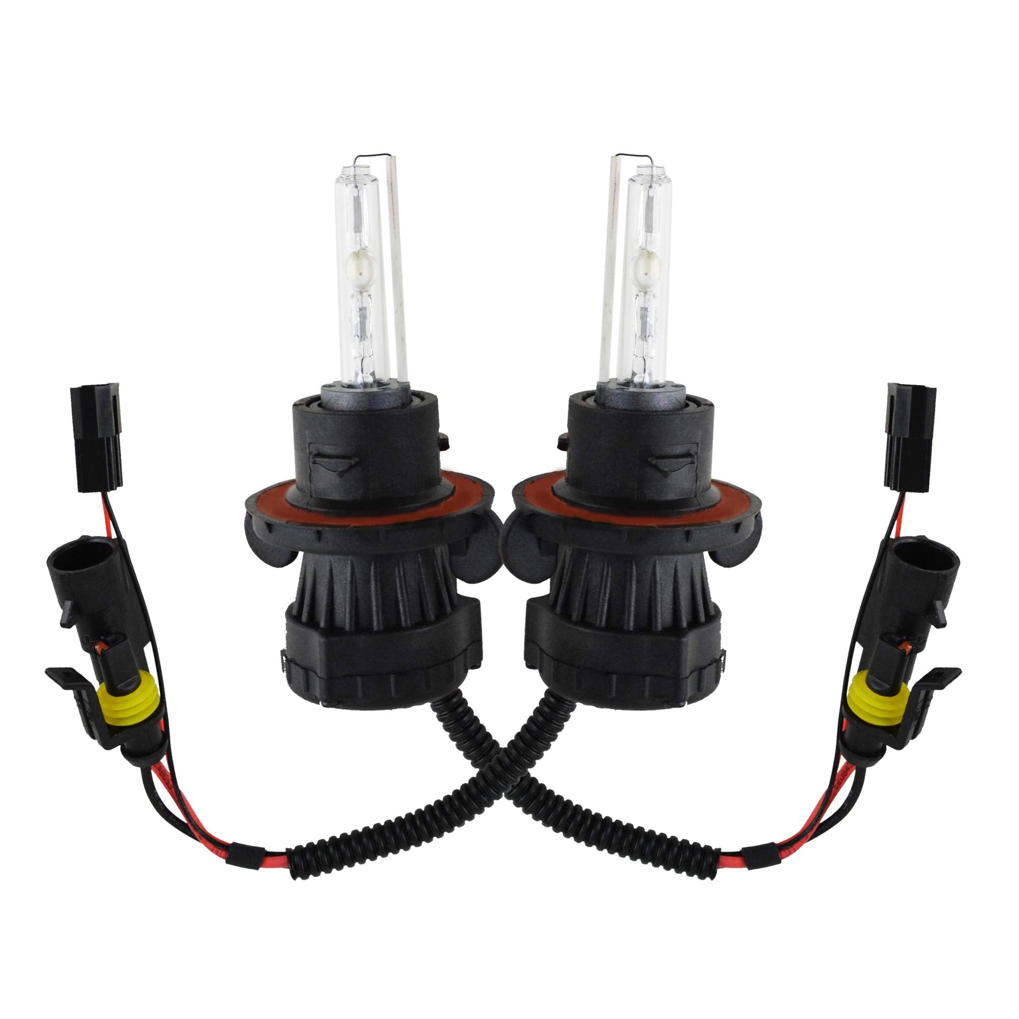Innovited H13-3 9008 4300K Bi Xenon Hi/Lo Hid Xenon Bulb X (1 Pair) Bundle With 2 X 35W Digital Slim Ac Ballast - Oem Yellow