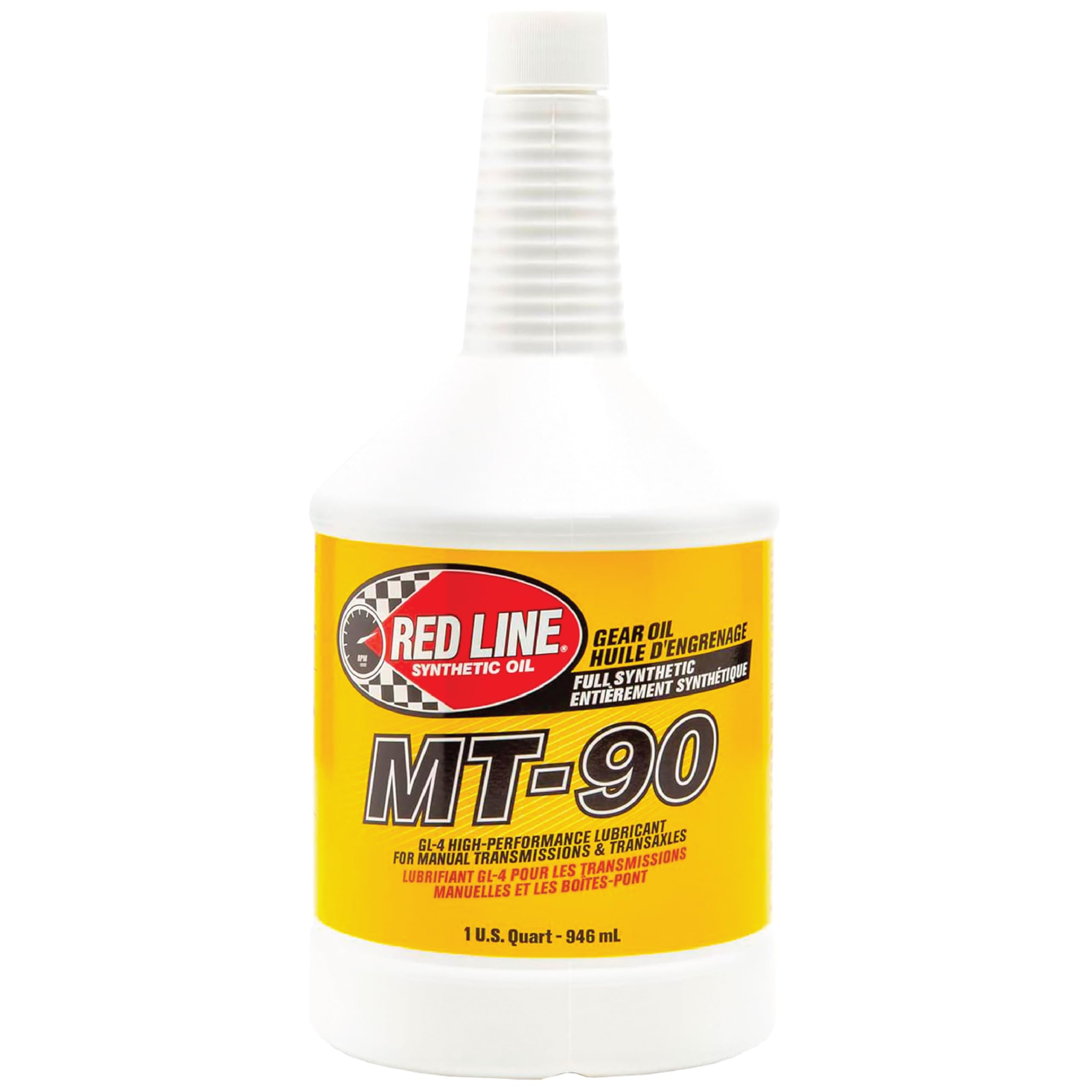 Yukon Gear & Axle Red Line MT-90 75W-90 GL-4 Manual Transmission Lubricant - 1 Quart, Brass Material, Model 50304