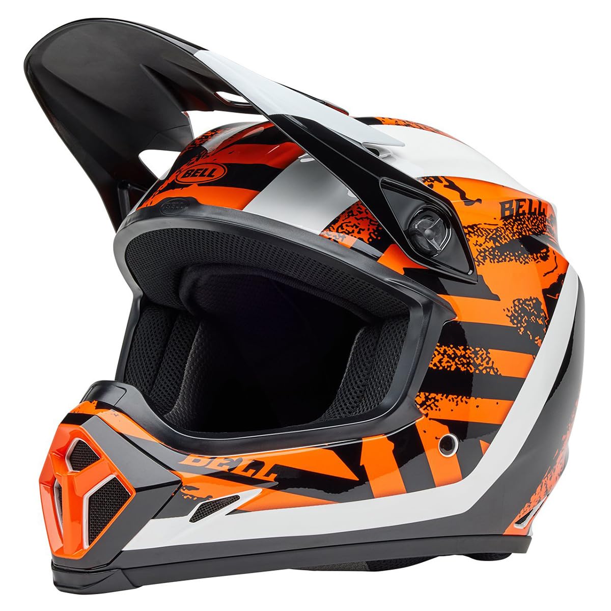 Bell Mx-9 Mips Dirt Helmet (Gloss Breakdance Black/Orange - X-Large)