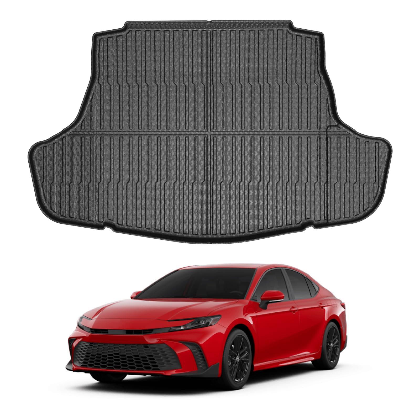 Mixsuper Custom Fit Cargo Liner For 2012-2017 Toyota Prius V, All Weather Rear Cargo Mat Trunk Liners Tray Black