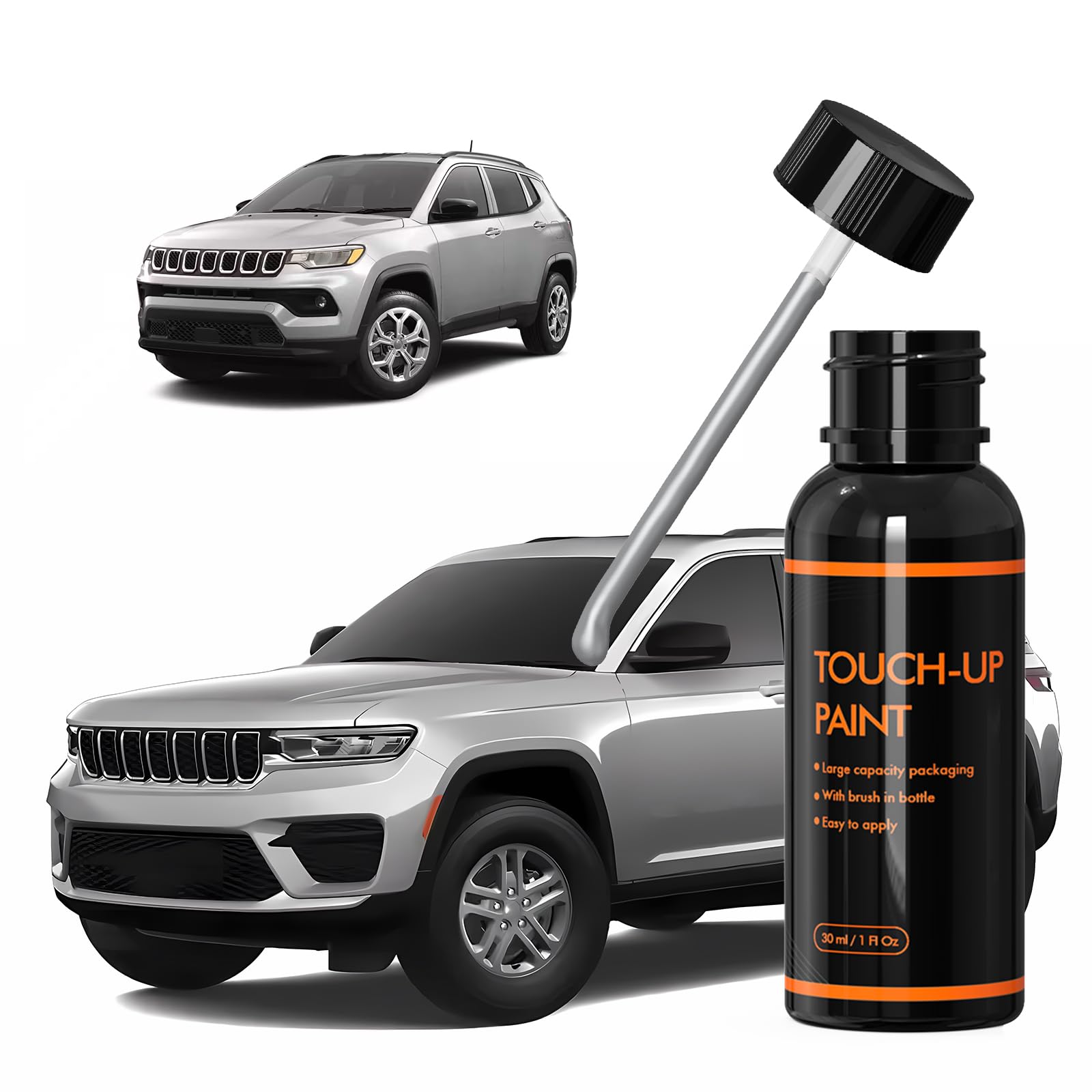 Xtryfun Pse/Sse Silver Zynith Touch Up Paint For Jeep, Diy Car Paint Scratch Repair Kit, Automotive Paint, Quick & Easy Fix Scra