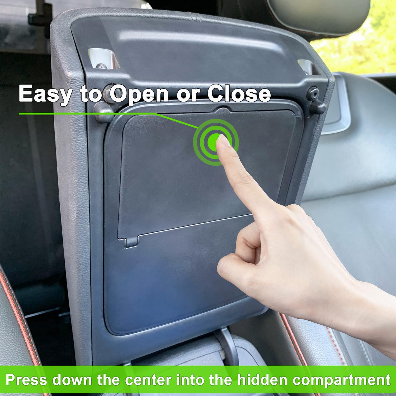 PIMCAR Center Console Hidden Organizer for Hyundai Santa Cruz 2022-2025, Armrest Storage Box with Secret Compartment, Model 20240905