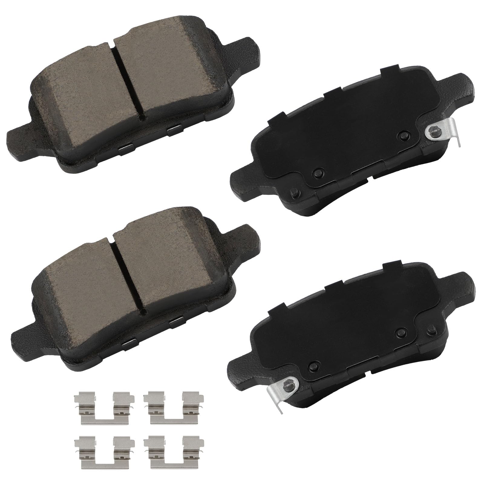 Cciyu D1915 Rear Ceramic Brake Pads W/Hardware Fit For Buick For Lacrosse 17-19/For Regal Sportback 18-19/For Regal Tourx 18-19,