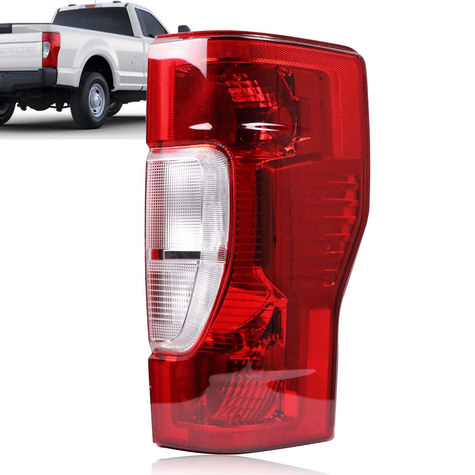 Lochnchn Tail Lights Rear Taillight Assembly Compatible with Ford F250 F350 Super Duty 2020 2021 2022 Tail Lamp Non-LED Non-Blin
