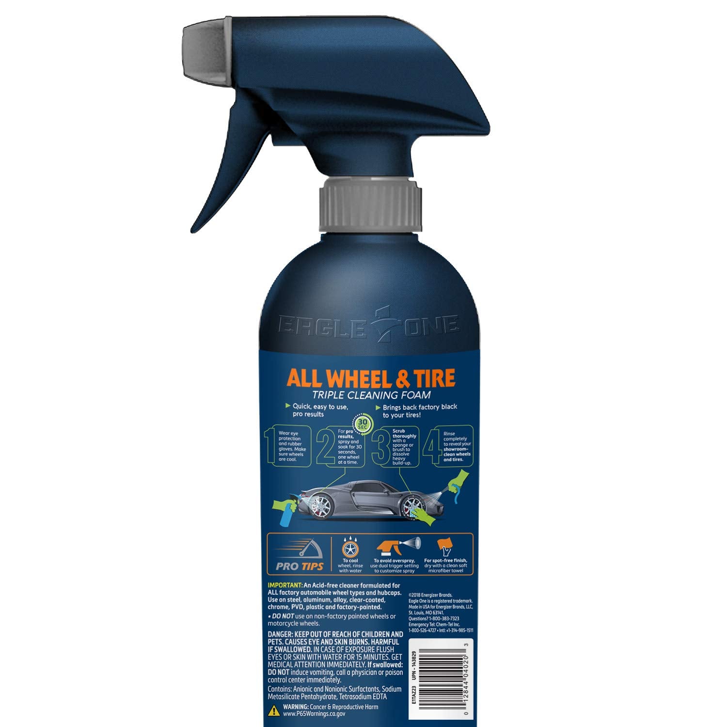 Eagle One All Wheel & Tire Cleaning Foam Spray - 23 Fl Oz, Model E301454600