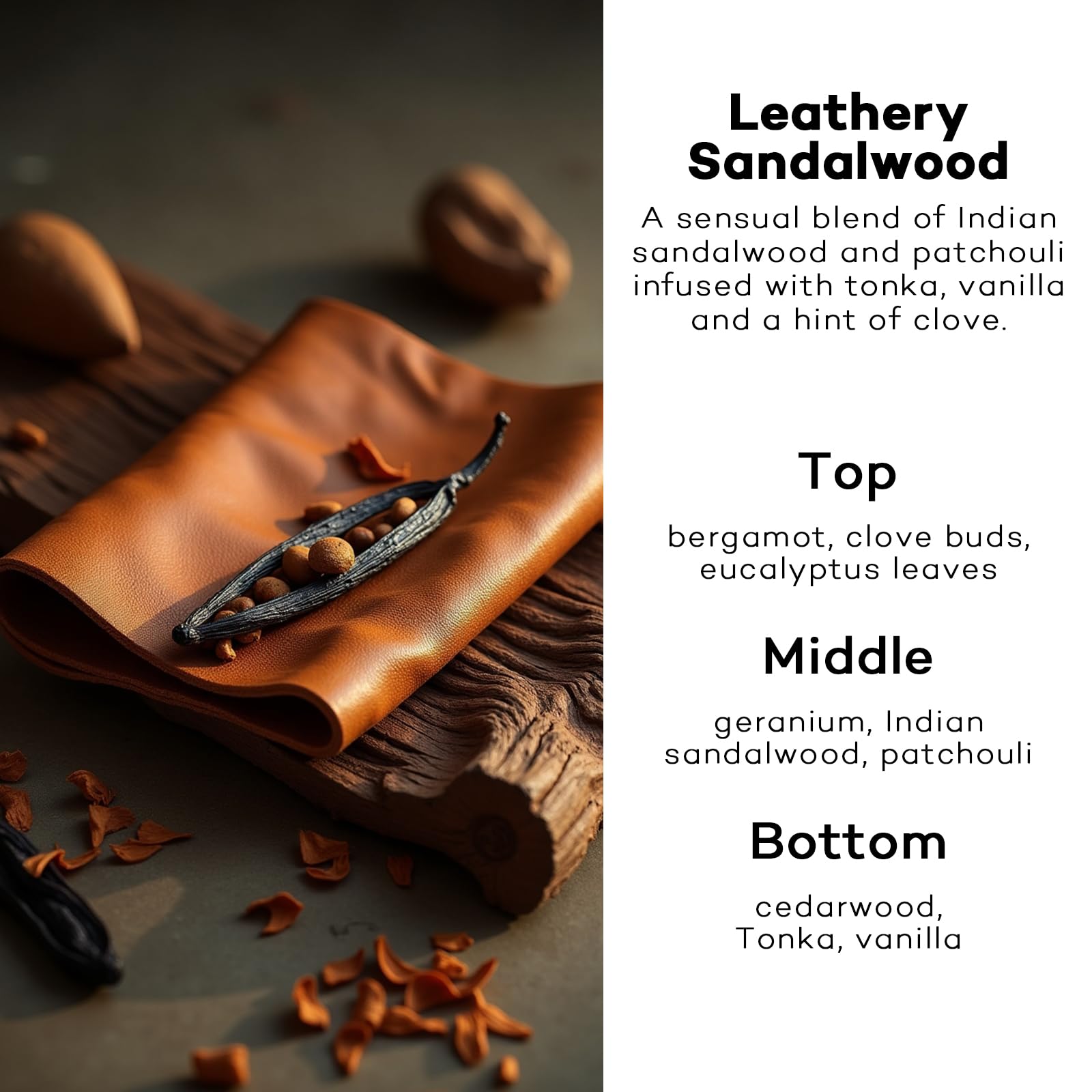 C CLASSY PERSONALIZED JEWELRY C Classy Car Air Freshener 2 Pack - Leathery Sandalwood Essential Oil Diffuser for Cars, Long-Lasting Fragrance