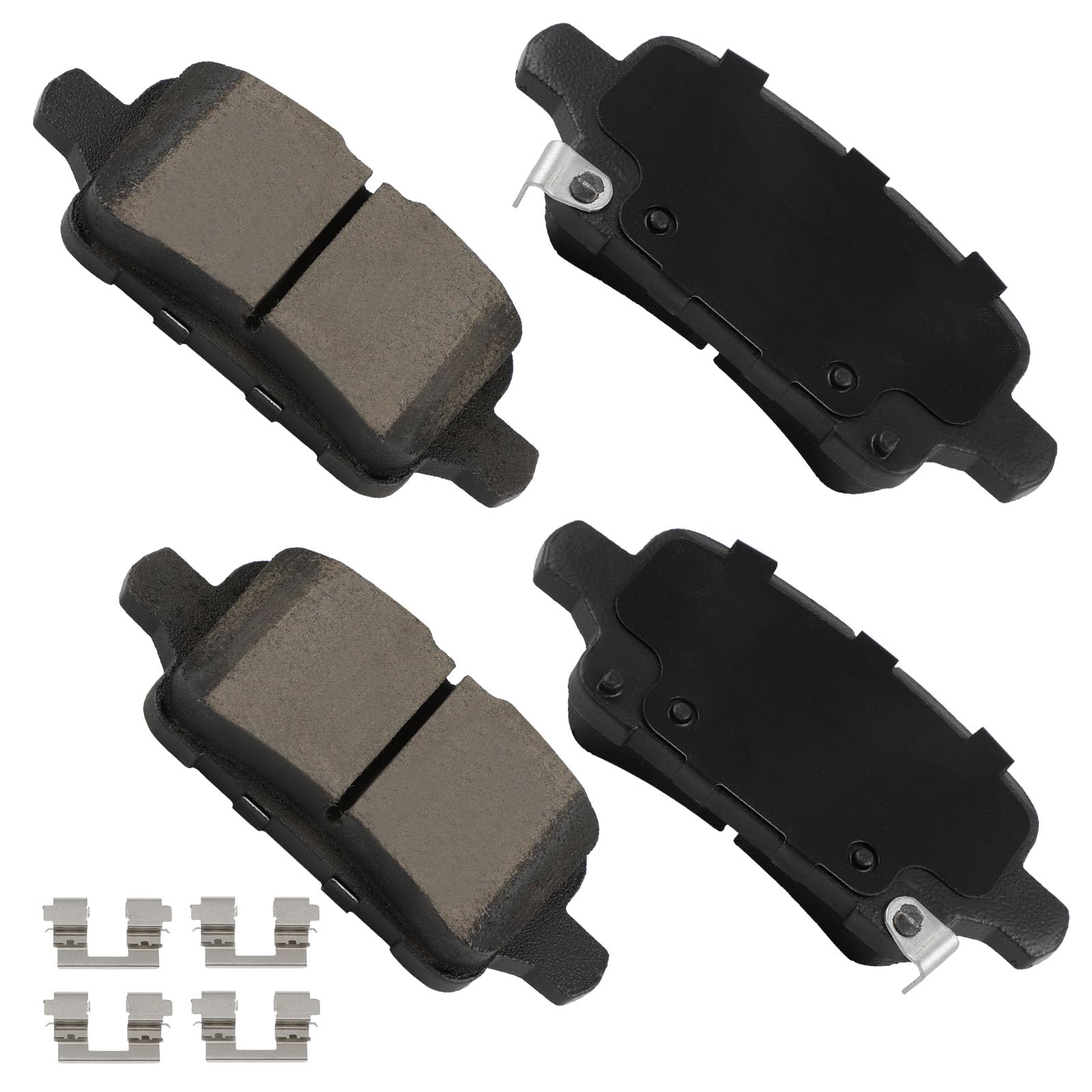 Cciyu D1915 Rear Ceramic Brake Pads W/Hardware Fit For Buick For Lacrosse 17-19/For Regal Sportback 18-19/For Regal Tourx 18-19,