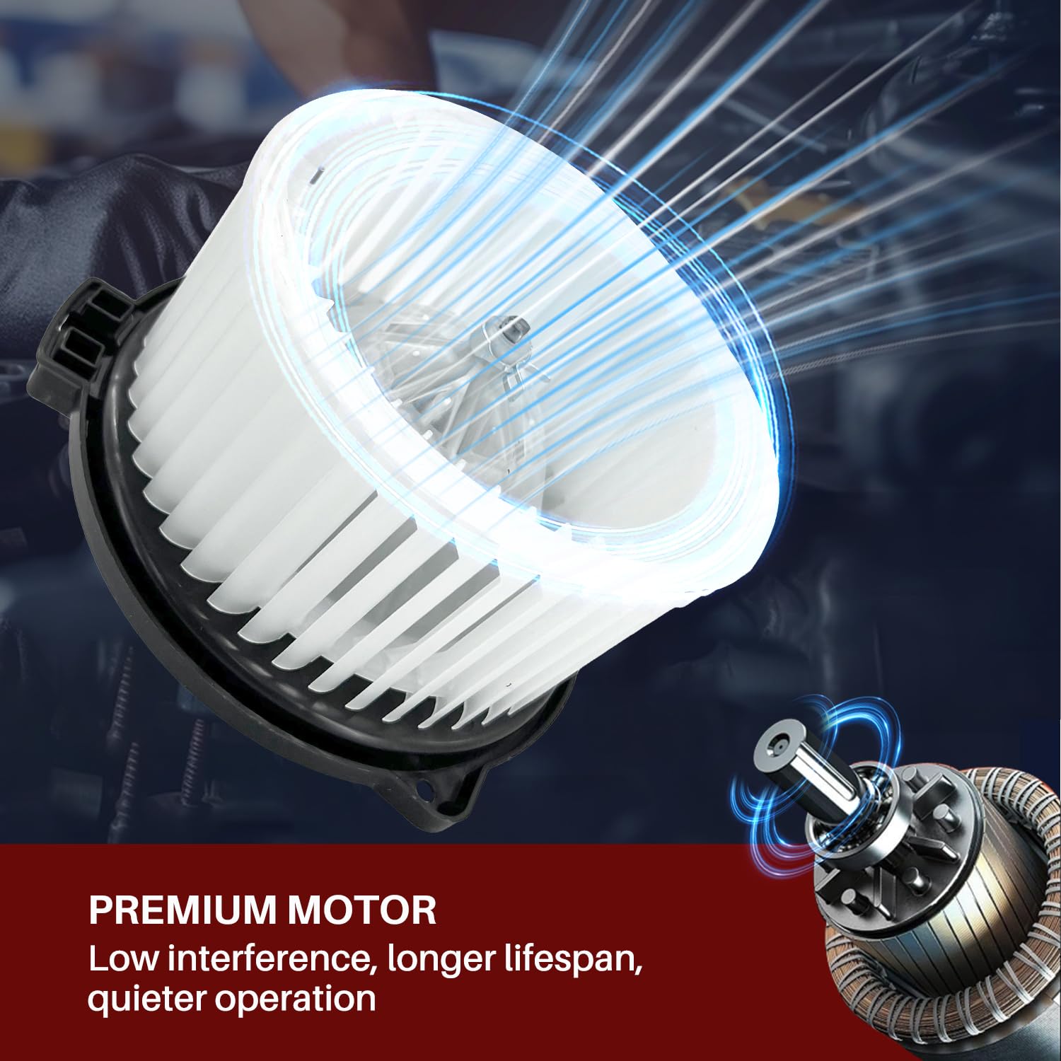 Aspligo 700061 Ac Heater Blower Motor Fan Assembly Fit For Toyota 4 Runner 1996 1997 1998 1999 2000 2001 2002 8710335022
