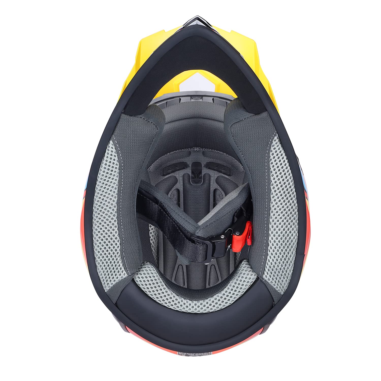 Glx Gx623 Youth Atv/Dirt Bike Helmet Combo - Retro Red, Small - Dot
