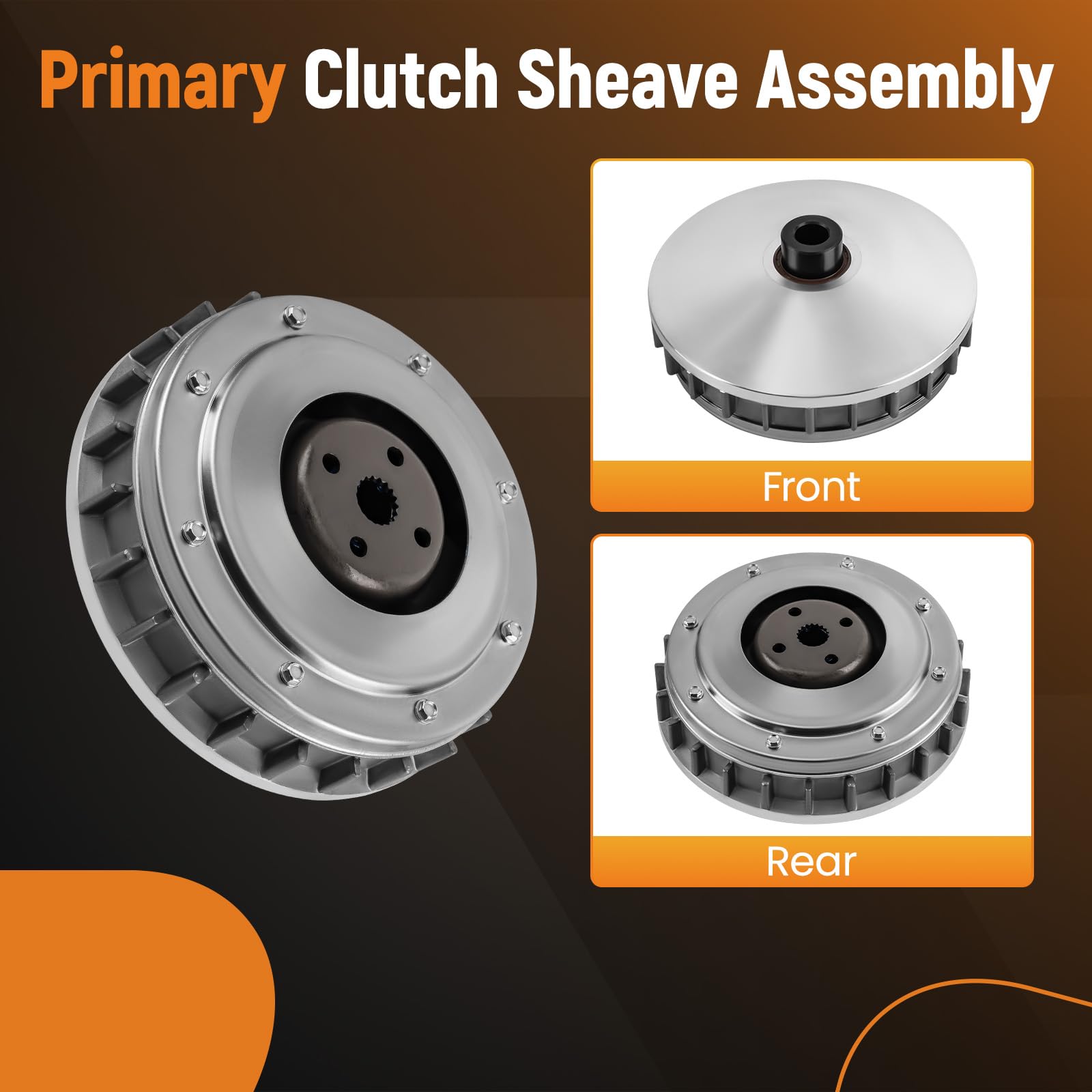 Tuningsworld Primary Clutch Sheave Assembly for Yamaha Rhino 660 & Grizzly 660/550/700, 2002-2020, OEM Replacement Parts