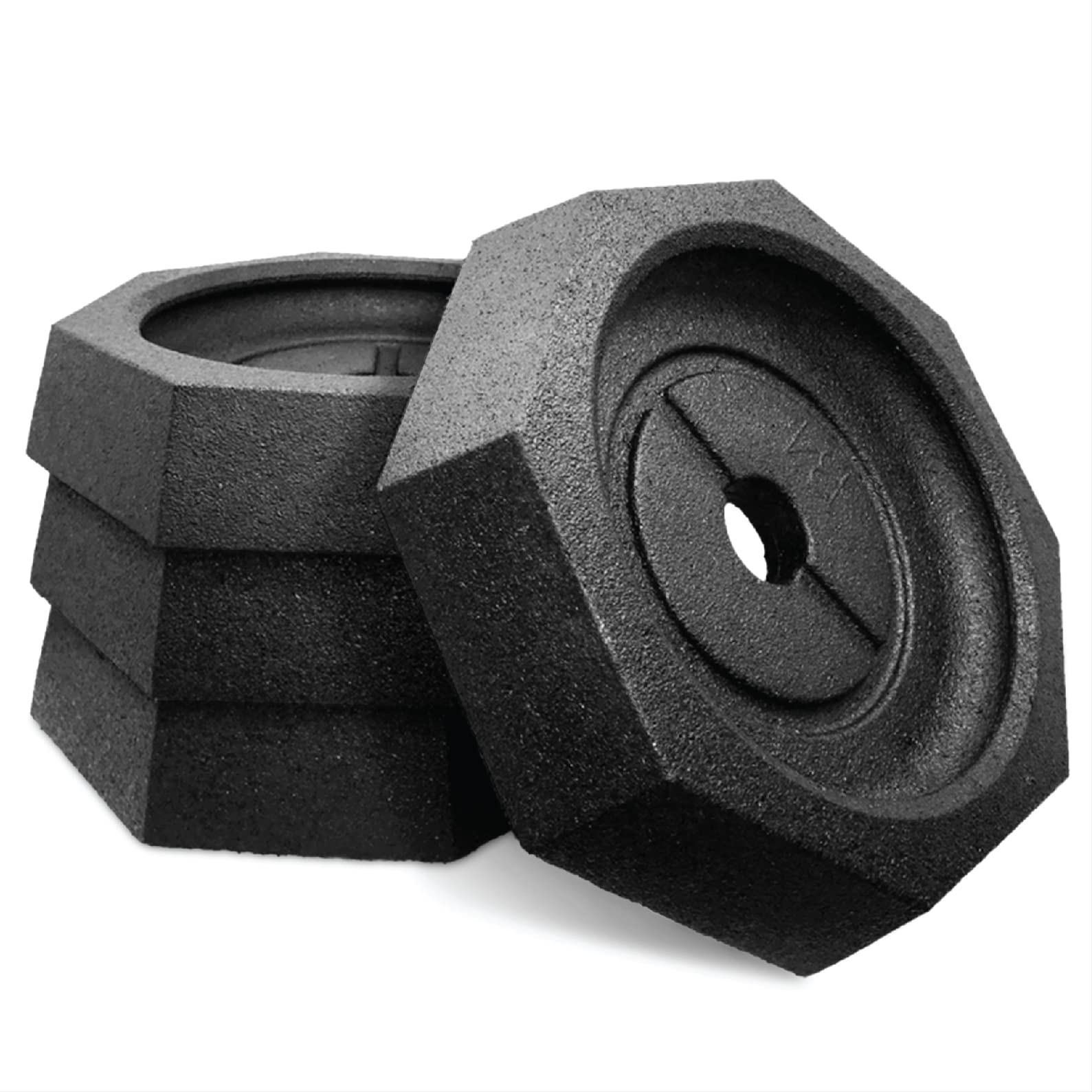 Snappad Prime (4-Pack) | Four-Point Rv Leveling Blocks Featuring 10'' Round Jack Feet | Adds 316% Additional Surface Area, 8.9 L