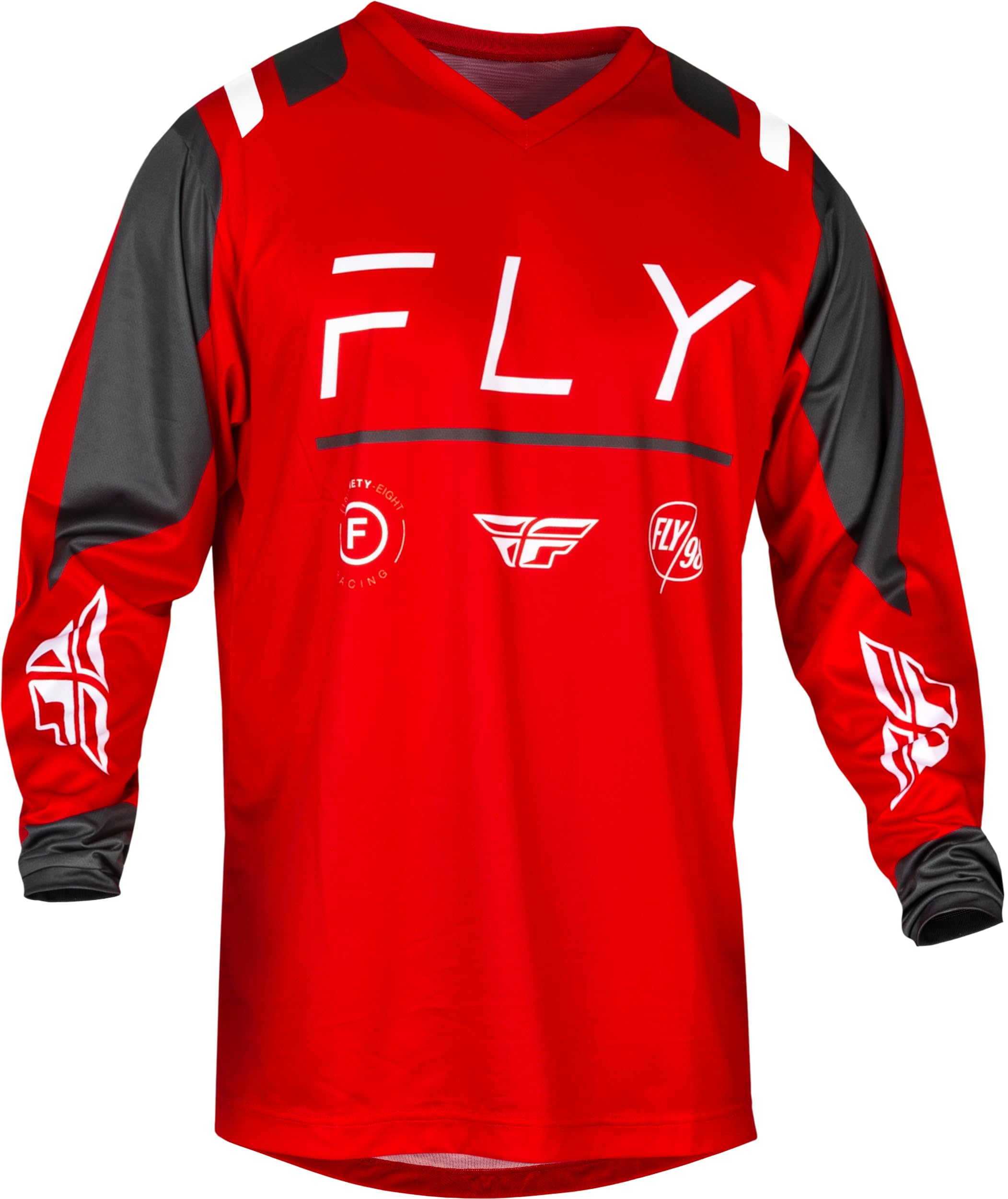 Fly Racing F-16 Mens Jersey (Red/Charcoal/White, X-Large)