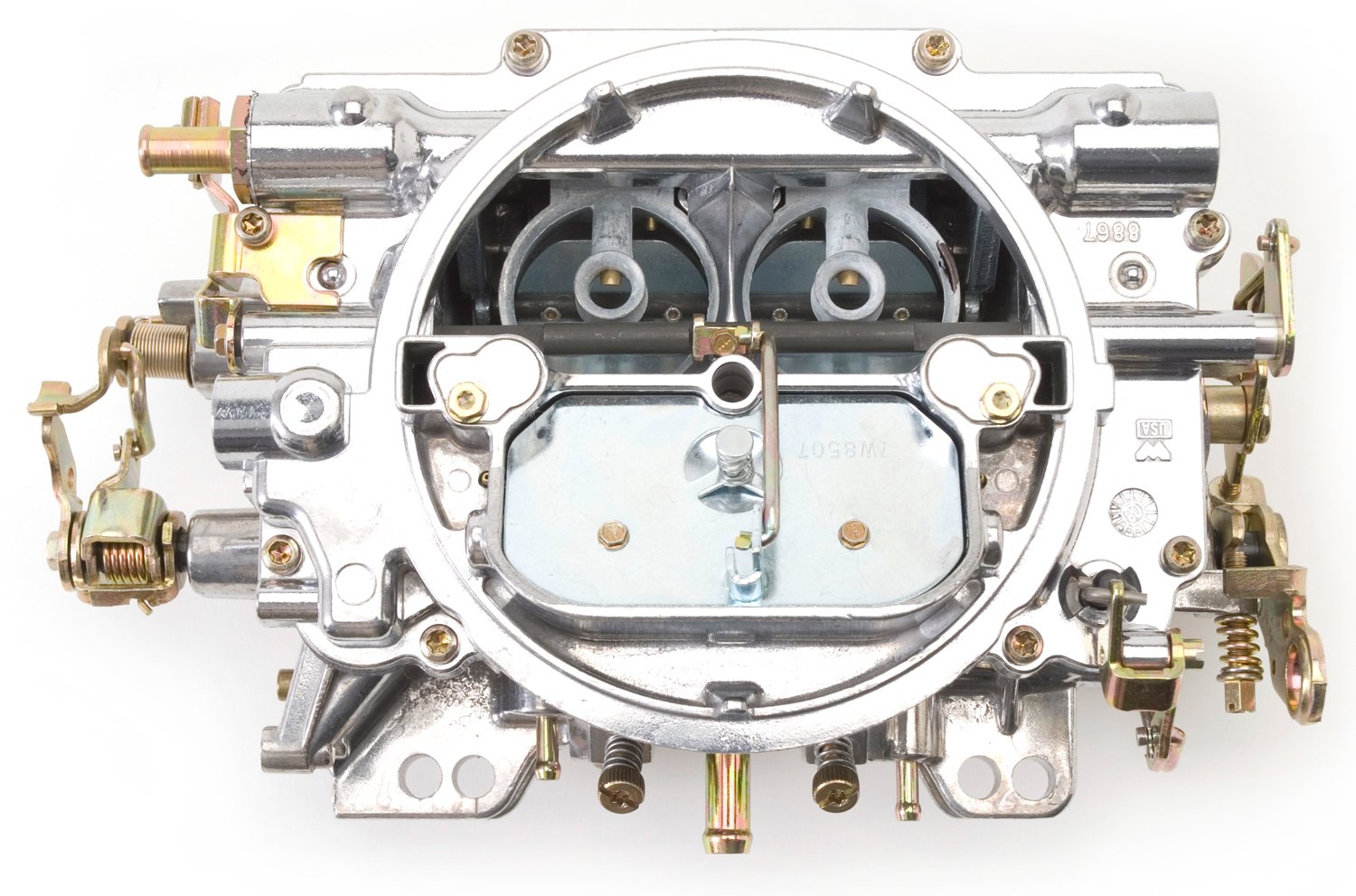 Edelbrock 1407 Performer 750 Cfm Square Bore 4-Barrel Air Valve Secondary Manual Choke New Carburetor