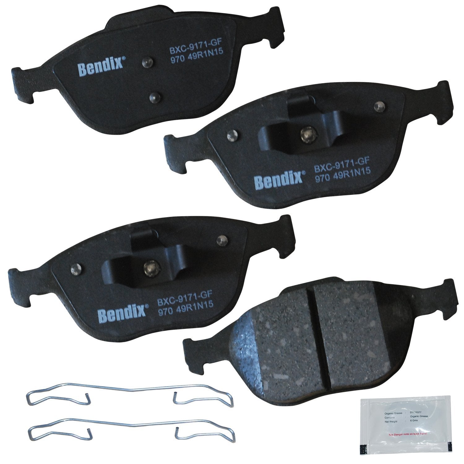 Bendix Priority1 Cfc970 Ceramic Front Brake Pads For Ford Focus 2004-2002, Transit Connect 2013-2010