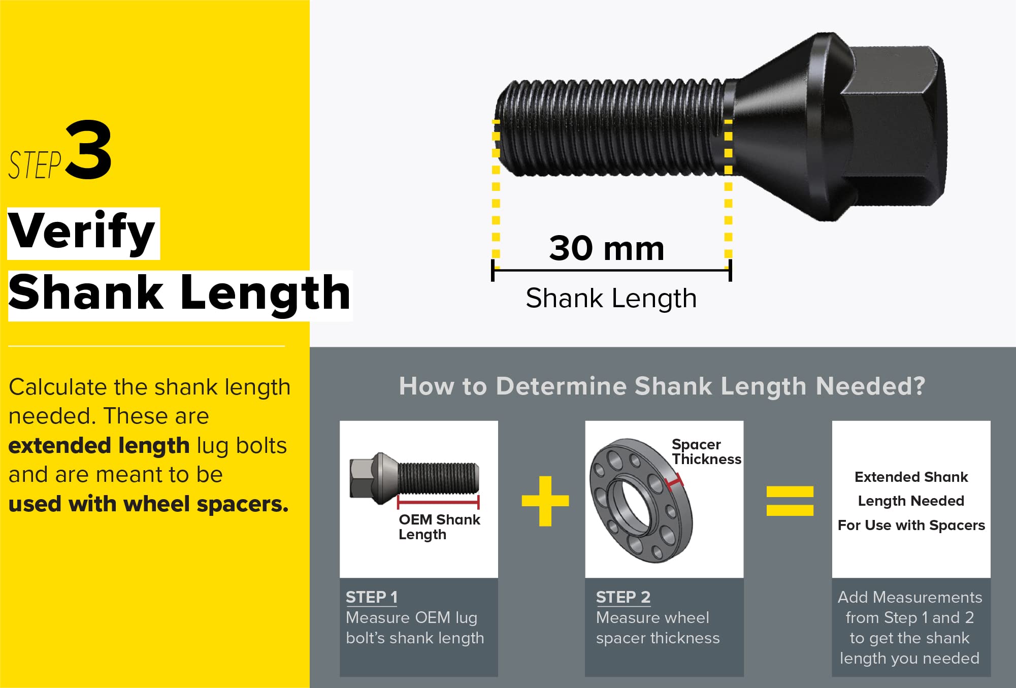 20Pcs Extended Black 12X1.5 Lug Bolts (30Mm Shank Length, Cone Seat) Not Oem Length - Compatible With Bmw 128I 135I 318I 320I 32