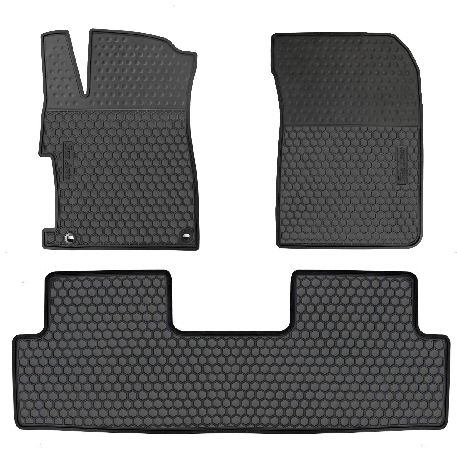 Hd-Mart Car Floor Mat For Honda Civic 9Th Generation 2012 2013 2014 2015, Custom Fit Rubber Full Black Auto Floor Liners Mat All