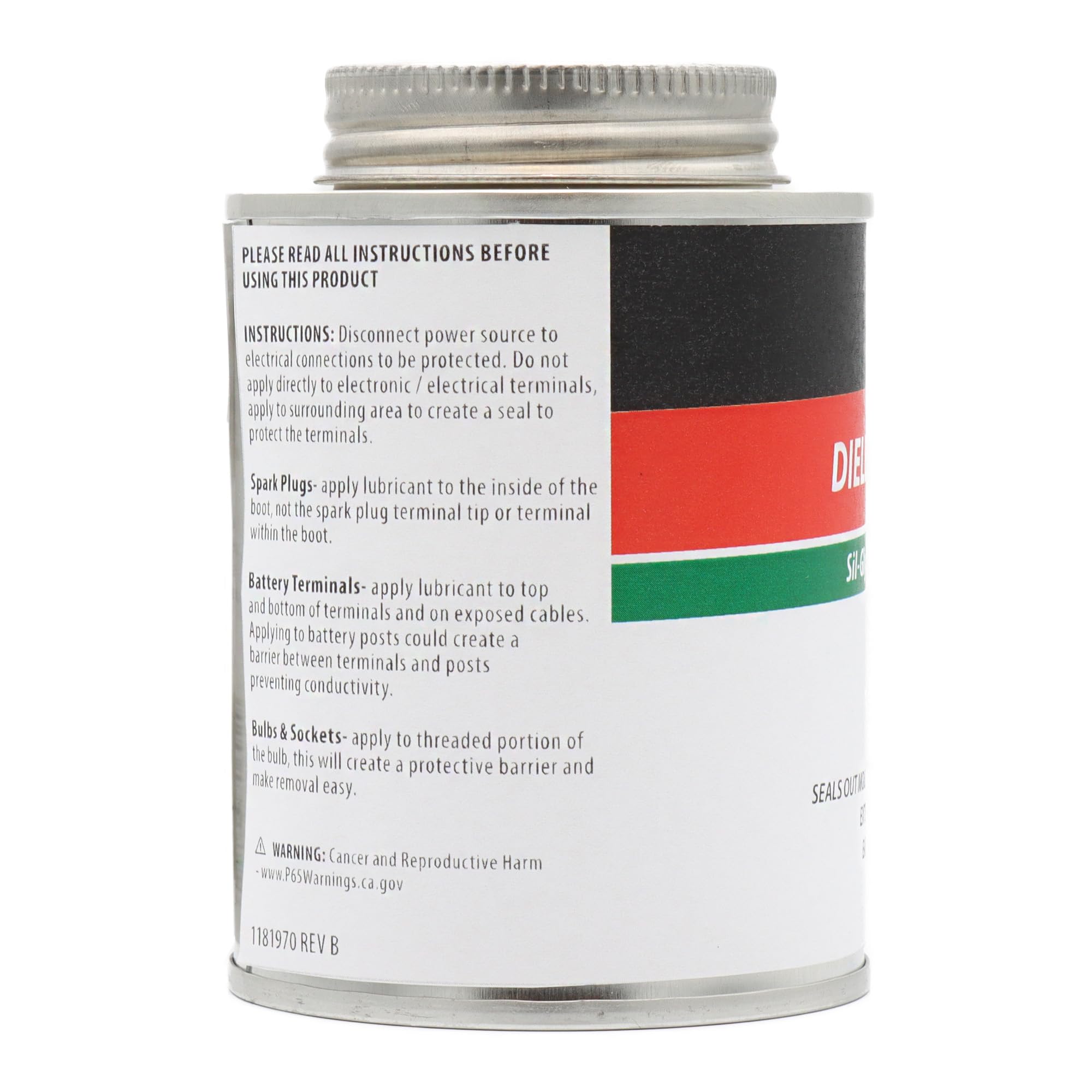 Ags Automotive Solutions Brush Top Can Dielectric Silicone Grease Compound For All Electrical Components And Connectors, 8 Oz, P