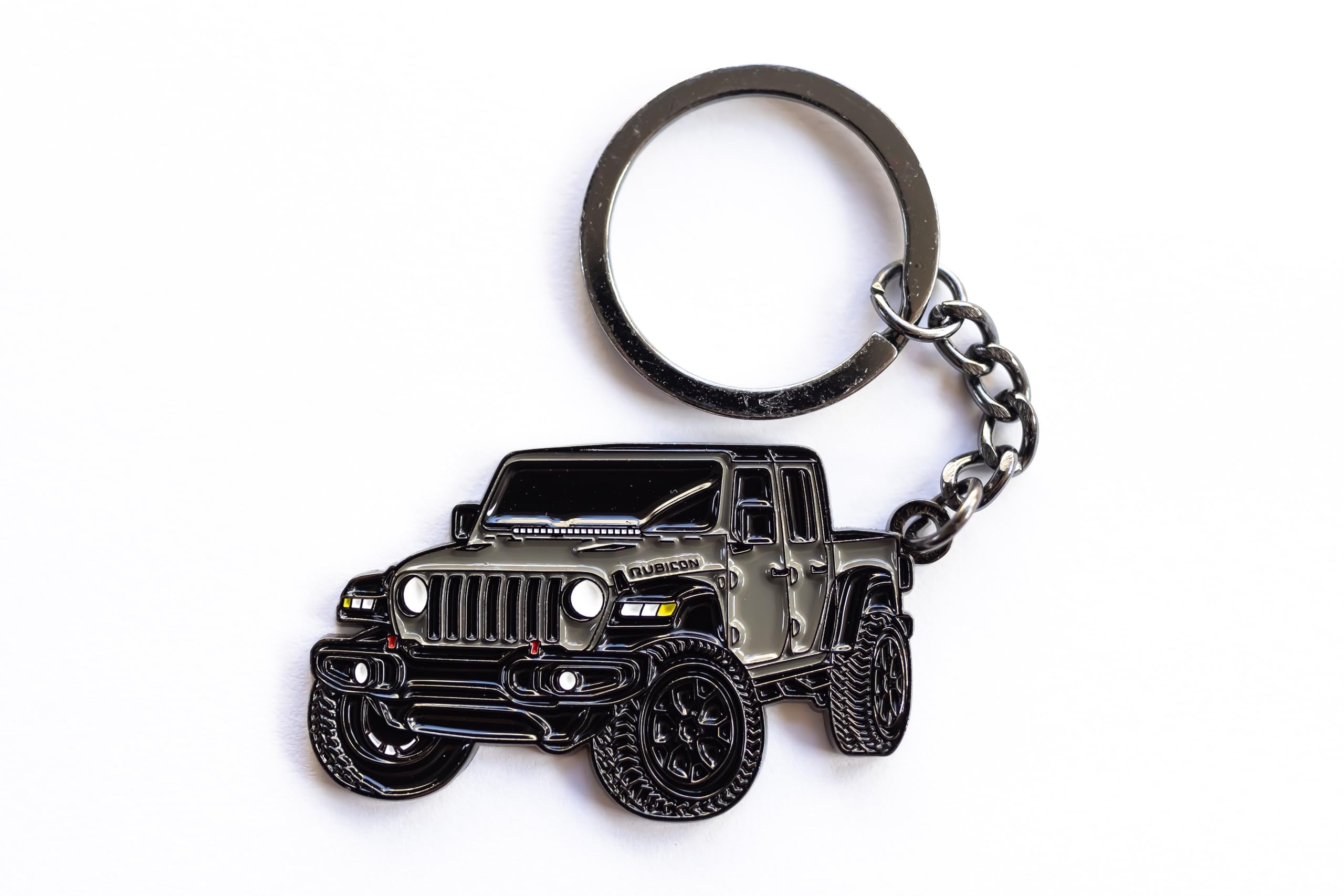 Whitaker World LLC Metal keychain Accessory For Jeep Gladiator! Metal Keychain (Light Brown)