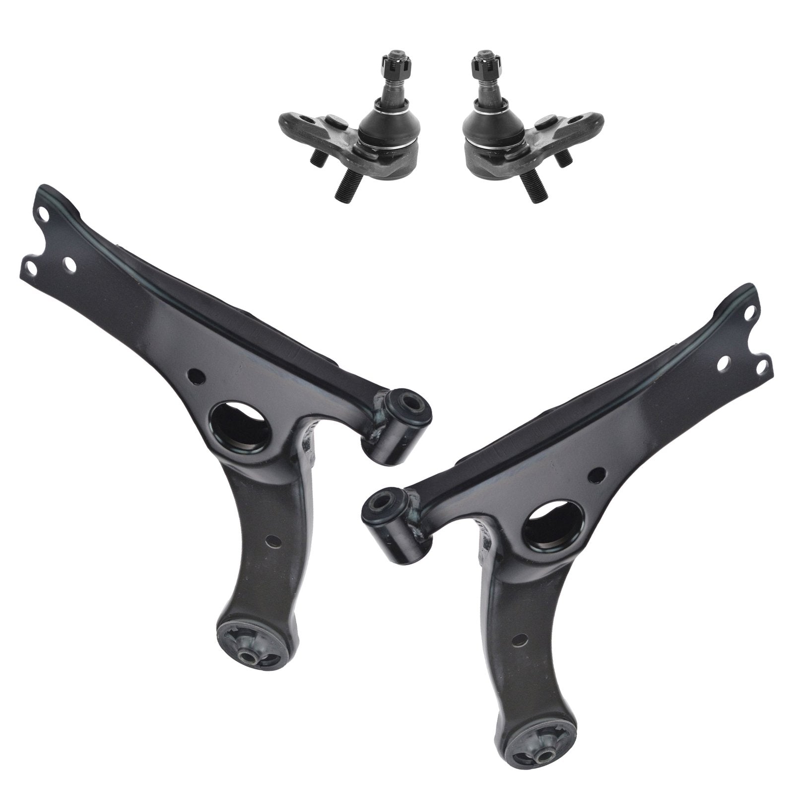 TRQ Front Lower Control Arm with Ball Joint Set Compatible with 2000-2005 Toyota Celica 2003-2008 Corolla
