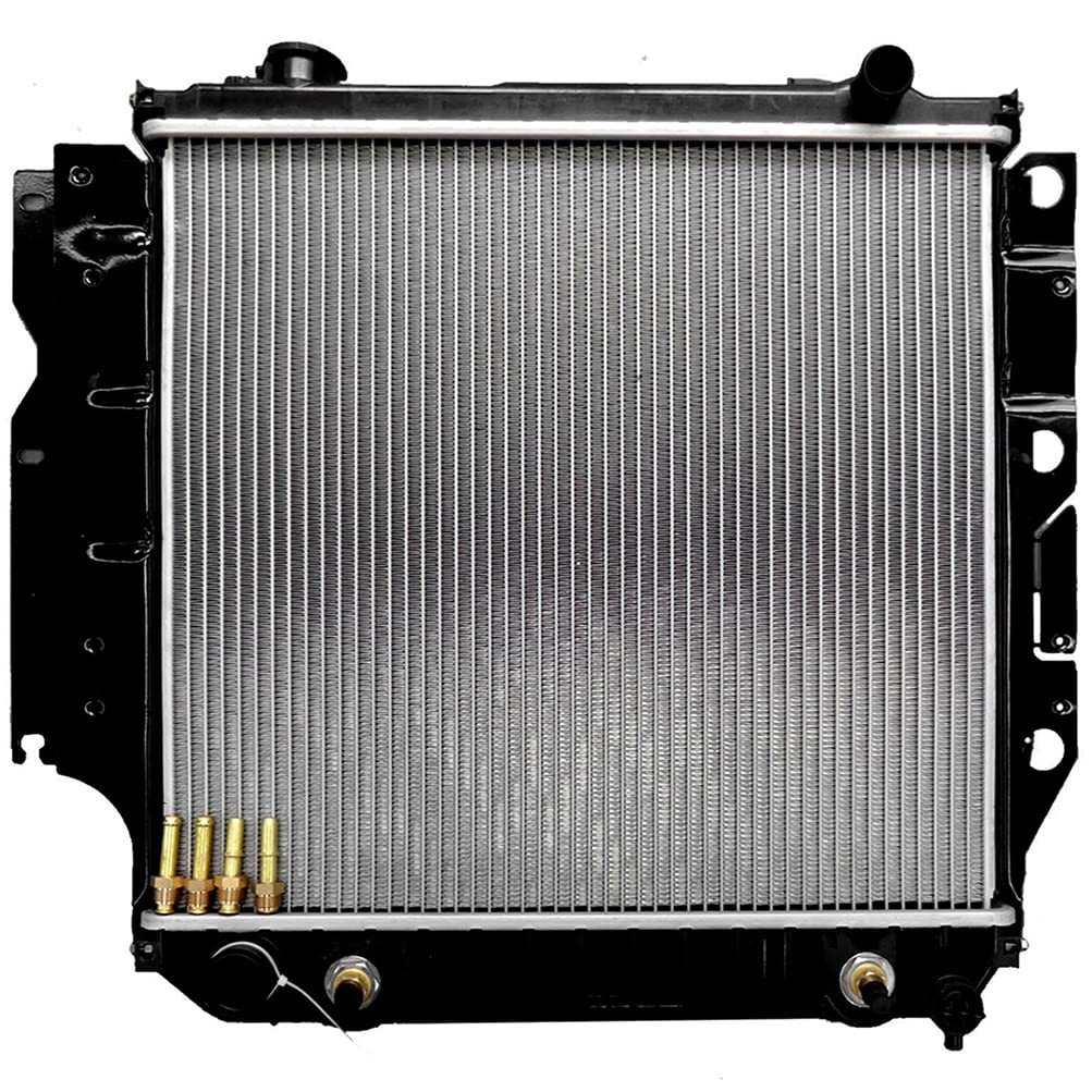 SCITOO Engine Aluminum Radiator Assembly for 2003 2005 2006 for Jeep for TJ 2.4L 1997-2002 for Jeep for TJ 2.5L 1997-2006 for Je