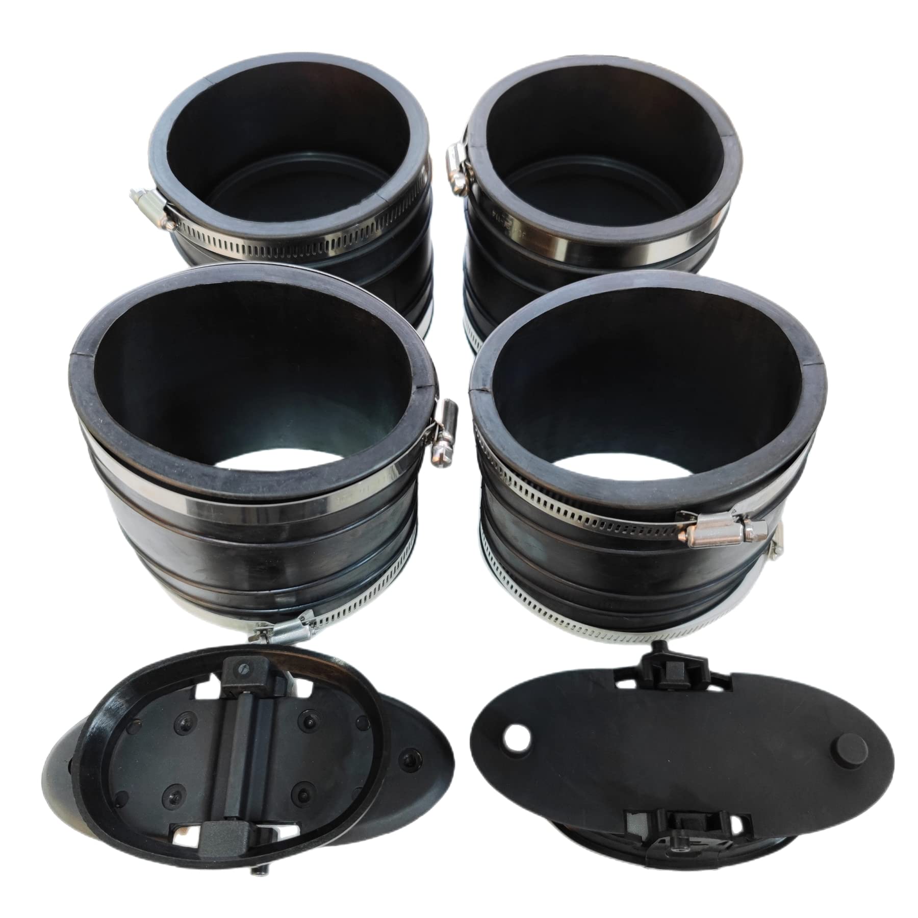 UanofCn 14358T Exhaust Tube and Water Shutter Kit 4 Inches for MerCruiser Stern Drives 807166A3 44348T Boot and Bellow