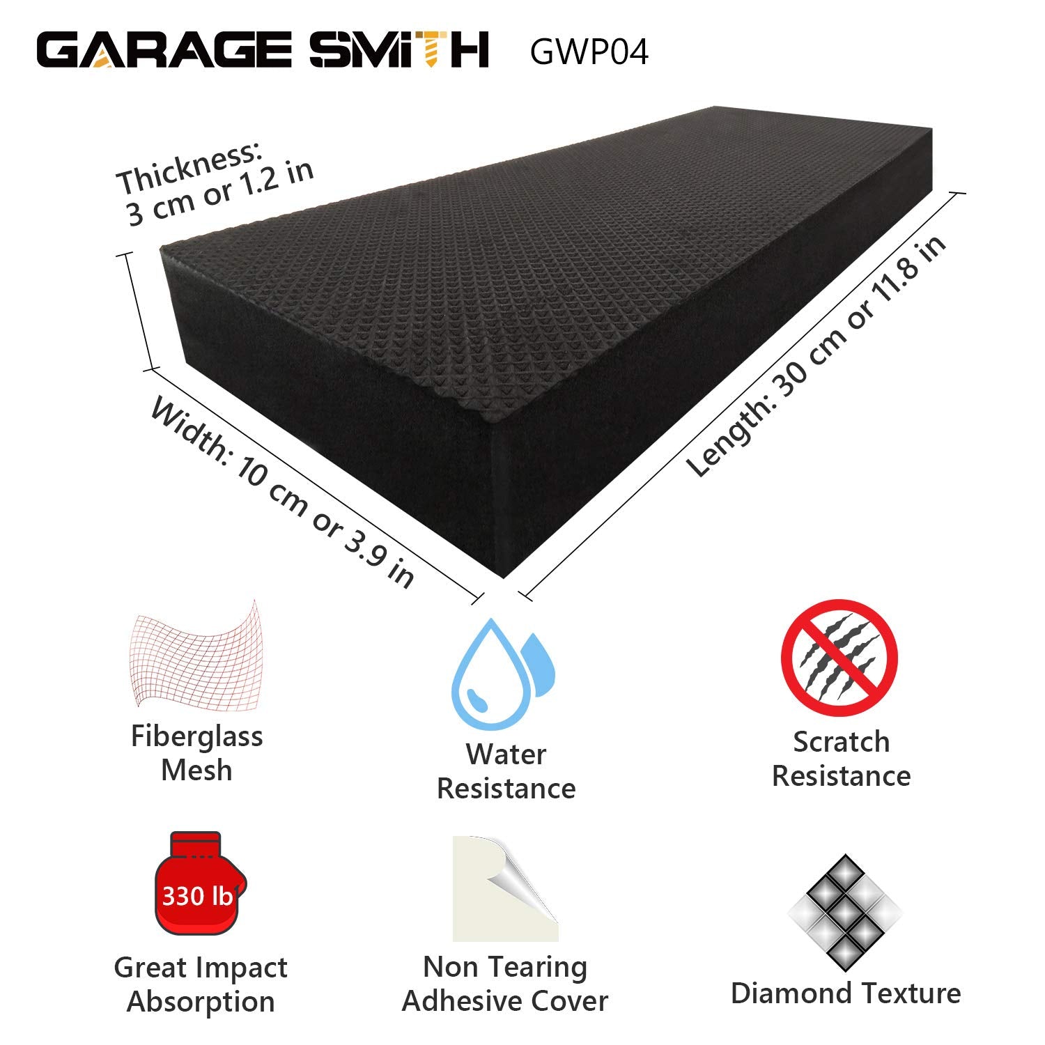 Garage Smith Gwp04 Garage Wall Protector Car Door Protectors, Designed In Germany (4-Pack)