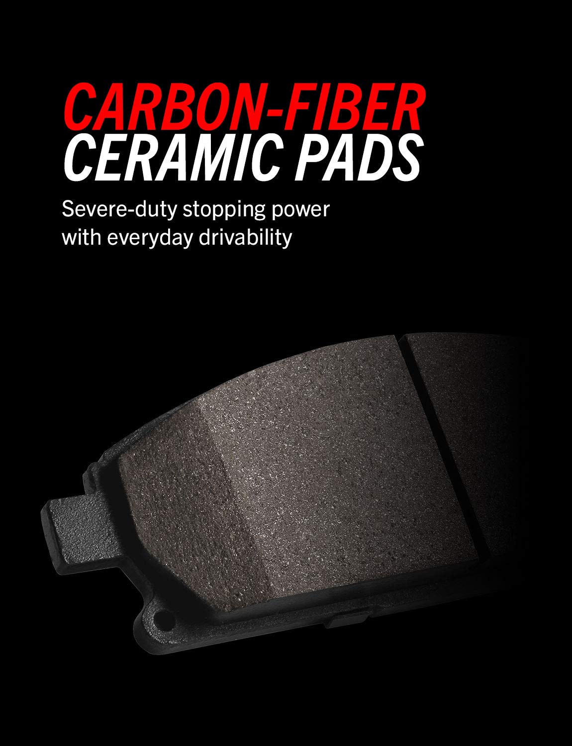 Power Stop Z36-1400 Rear Z36 Truck And Tow Carbon-Fiber Ceramic Brake Pads For 2009 2010 2011 2012 2013 2014 2015 2016 2017 2018
