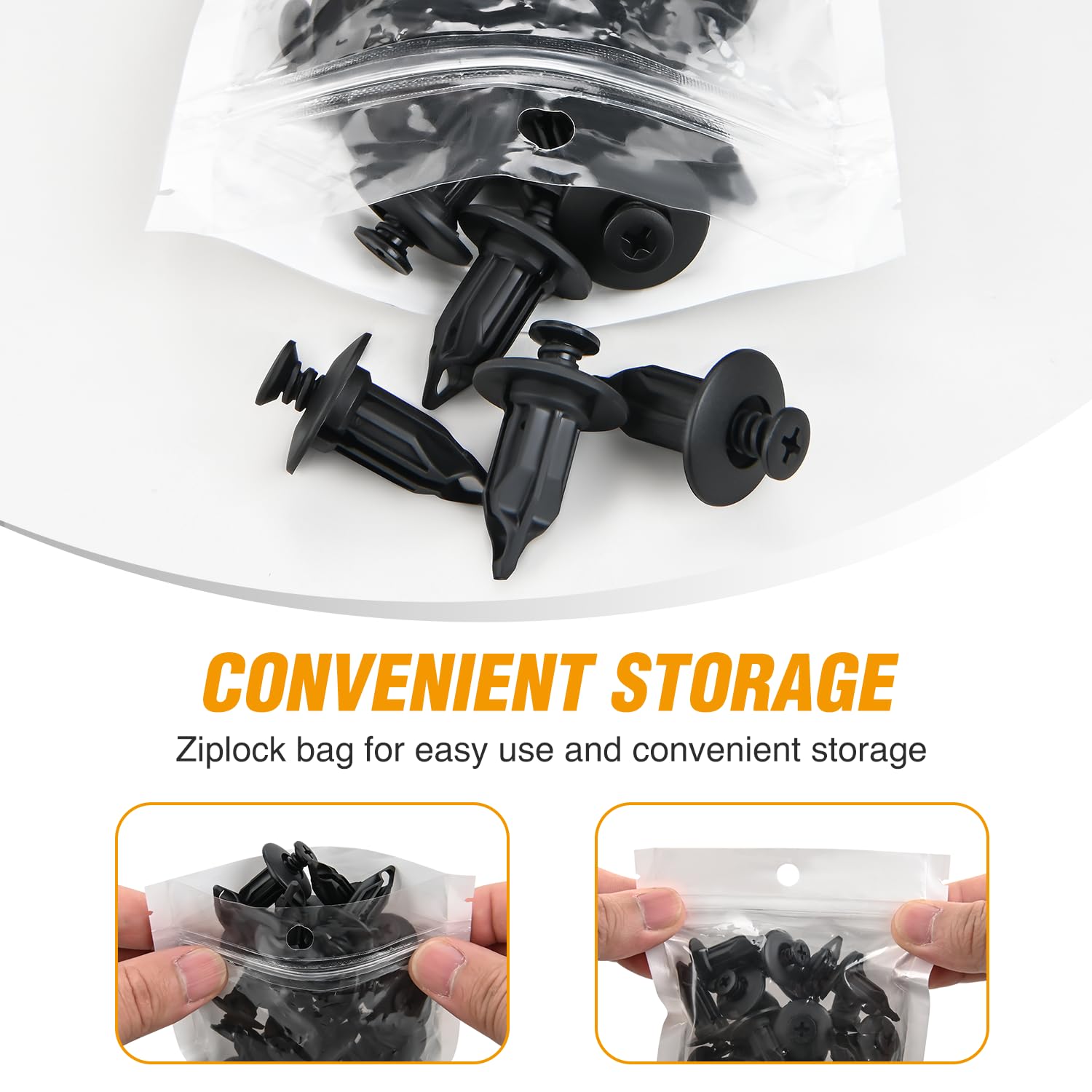 Gooacc 20Pcs Push-Type Retainer Clips Compatible With Gm 10140480 Chevrolet Lumina Apv Chrysler 6502625 Dodge Ram 1500 2500 3500