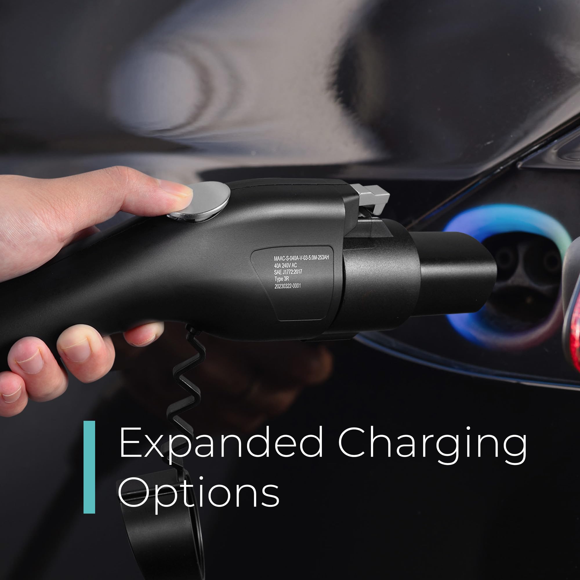 Lectron J1772 To Tesla Adapter 80 Amp (250V) - Ev Charging Adapter Compatible With Tesla Model S/3/X/Y/Cybertruck And All Electr