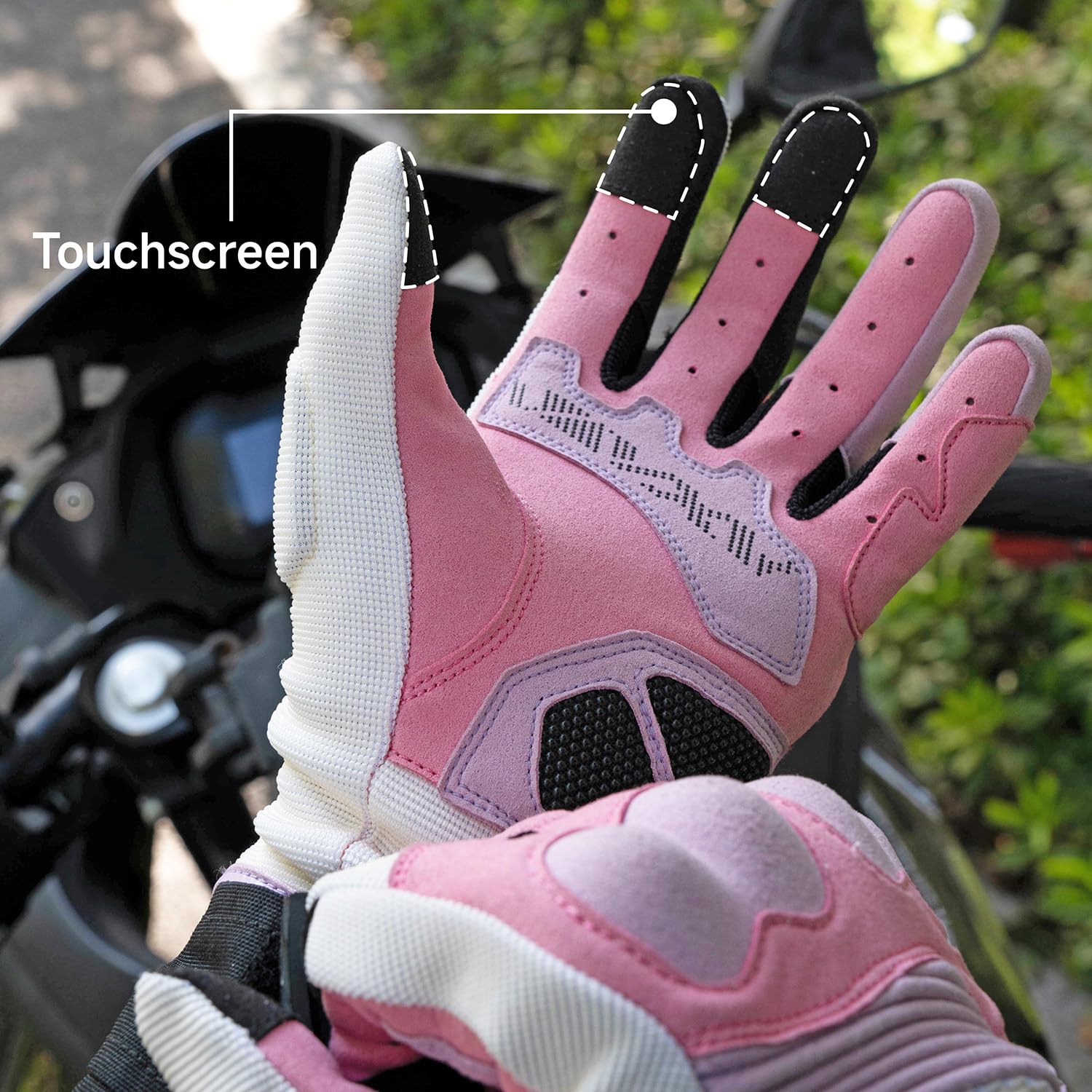 Vxw Motorcycle Gloves For Women Touchscreen Full Finger Motorbike Gloves Riding Off-Road Dirt Bike Gloves Road Racing Motocross