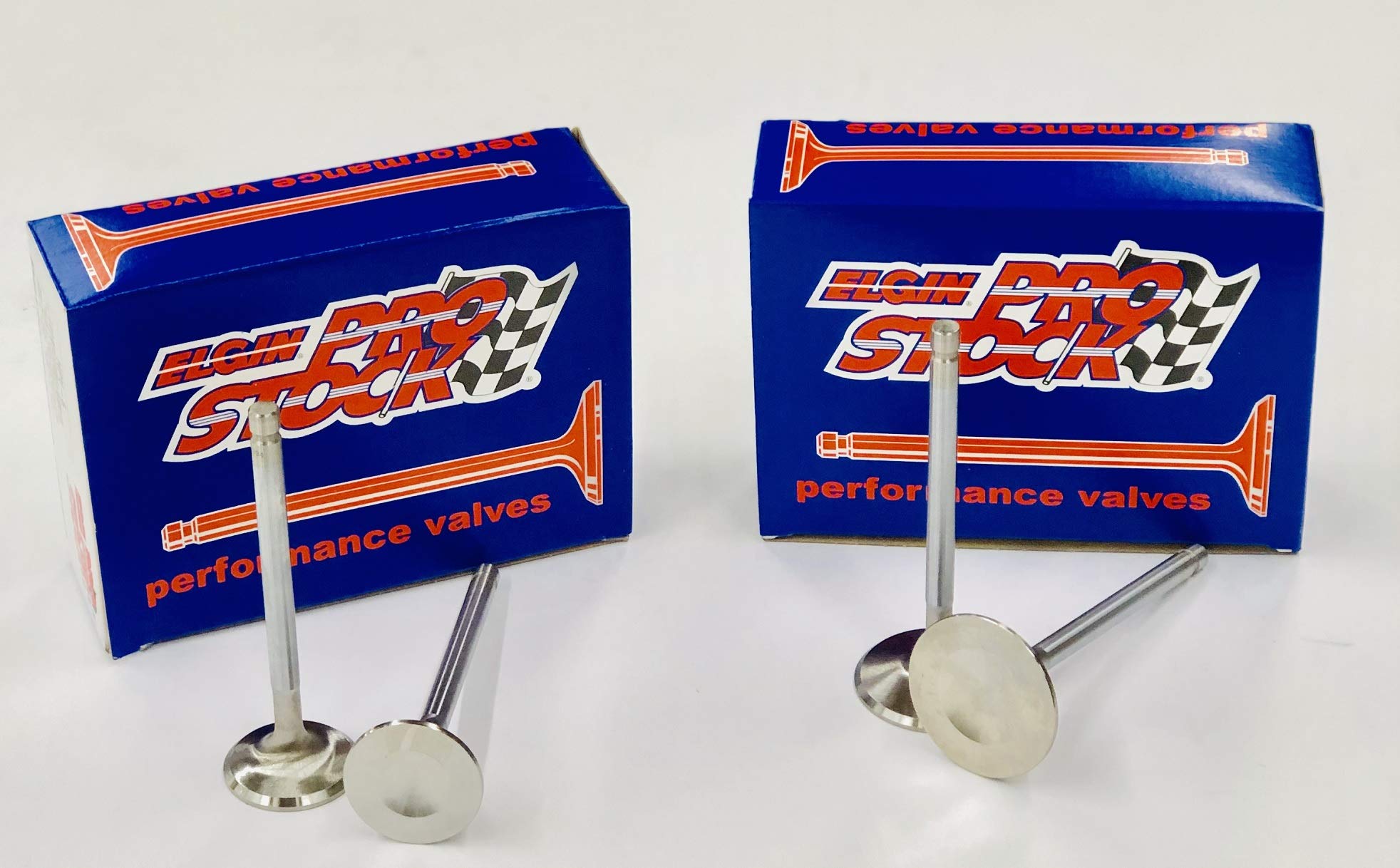 Elgin Stainless Intake Valves Set Of 8 2.02'' Head & Set Of 8 1.60'' Head Diameters Compatible With Chevy 283 327 305 350