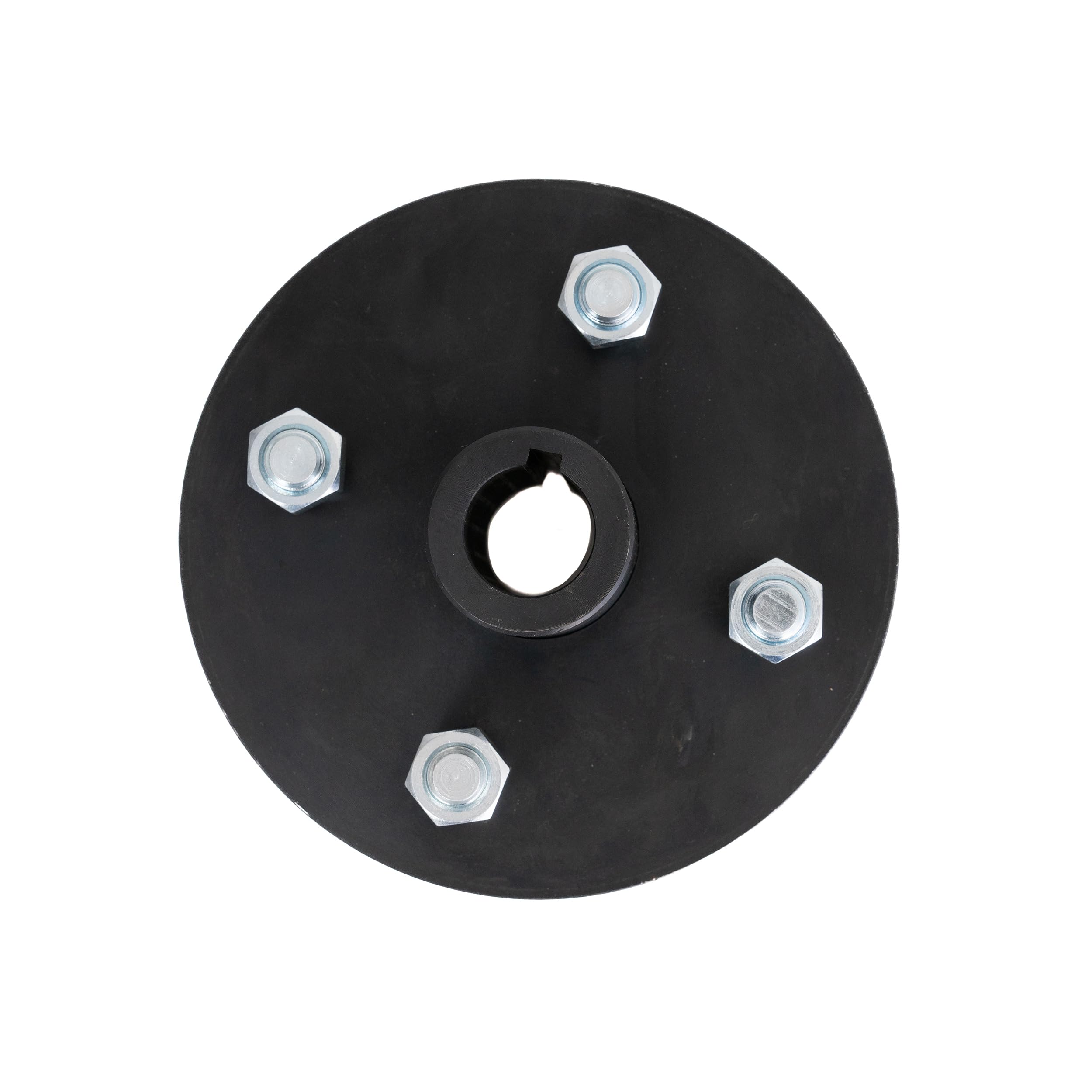 AlveyTech Heavy-Duty Rear Wheel Hub with 1 Bore and 1/4 Keyway for Go-Kart - GoKart Steel Hubs for Wheels, fit Axle with 1 Inch 