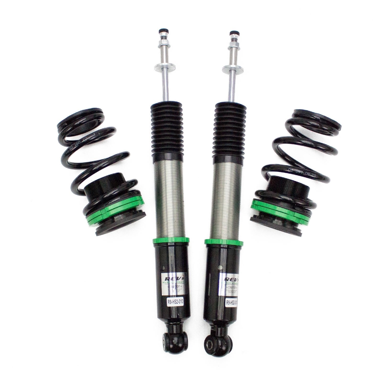 Rev9 Hyper-Street II Coilover Suspension Kit - Mono-Tube Shock, 32 Click Rebound, Full Length Adjustable, Honda Civic 2006-11, Metallic