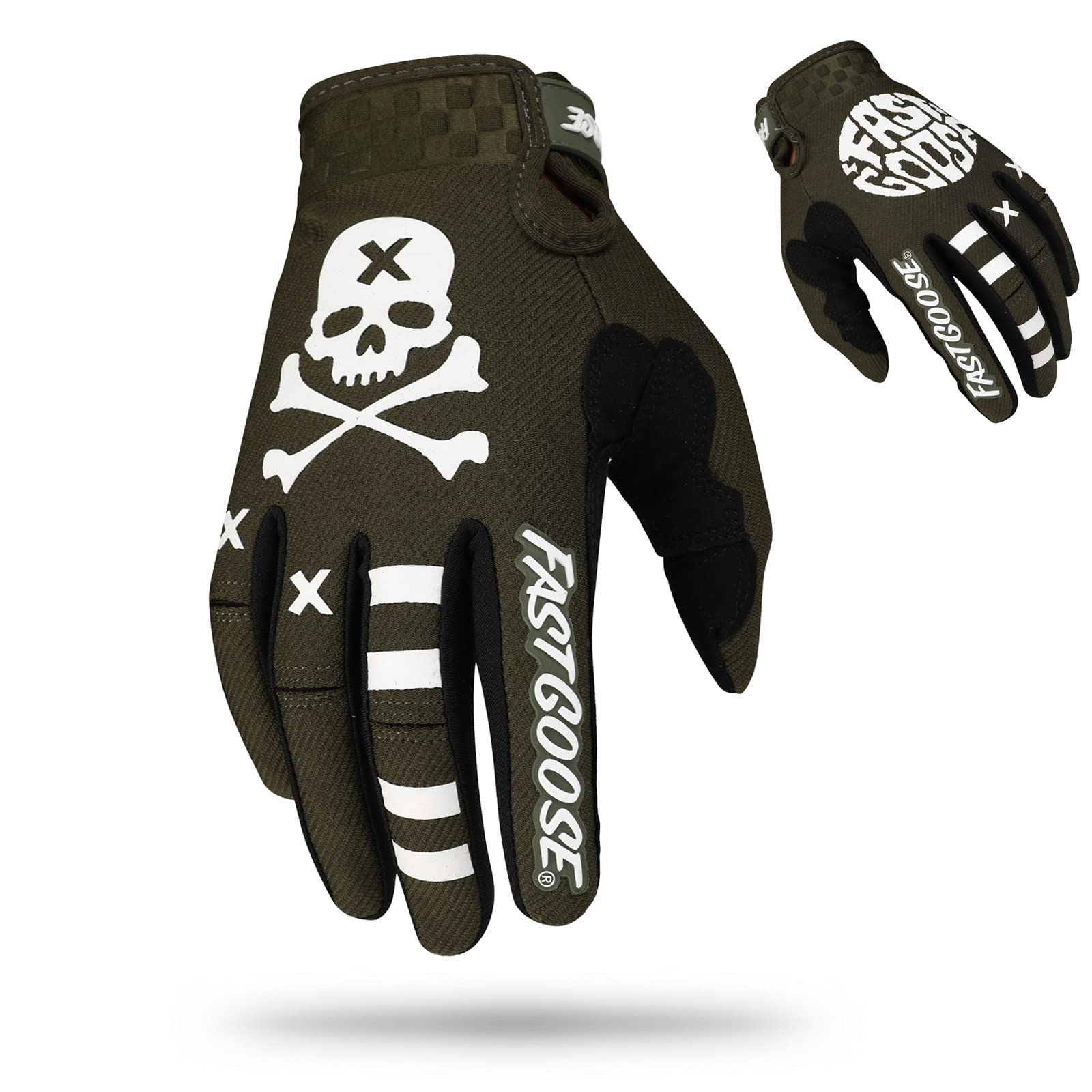 Fastgoose Dirt Bike Motorcycle Gloves - Motocross, Motorbike Riding, Atv, Mx, Mtb, Off Road Racing, Sports Cycling (Olive, Mediu