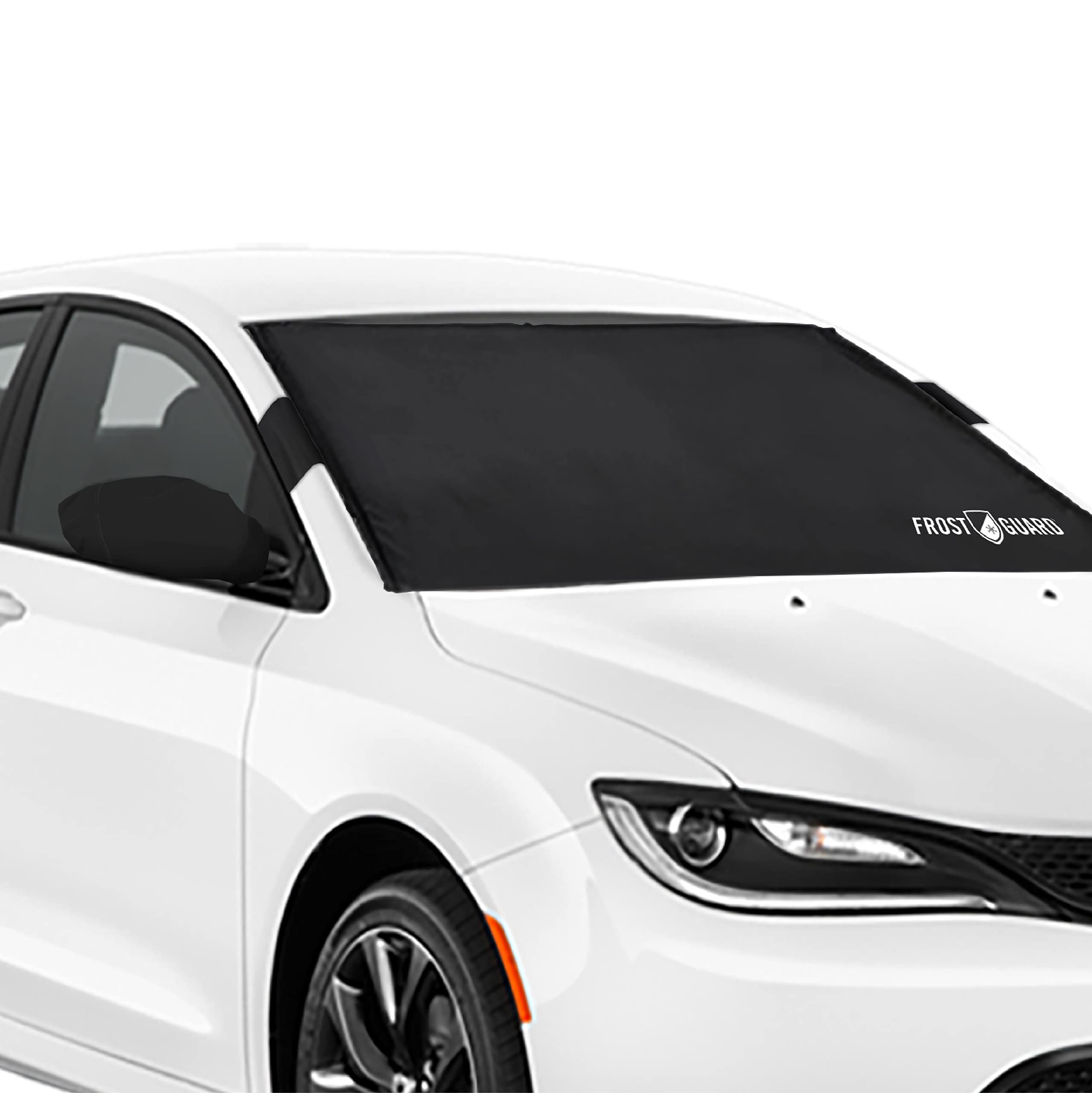 Frostguard Plus Winter Windshield Cover With Built-In Security Panels And Wiper Blade Coverage + Mirror Covers - Weather Resista