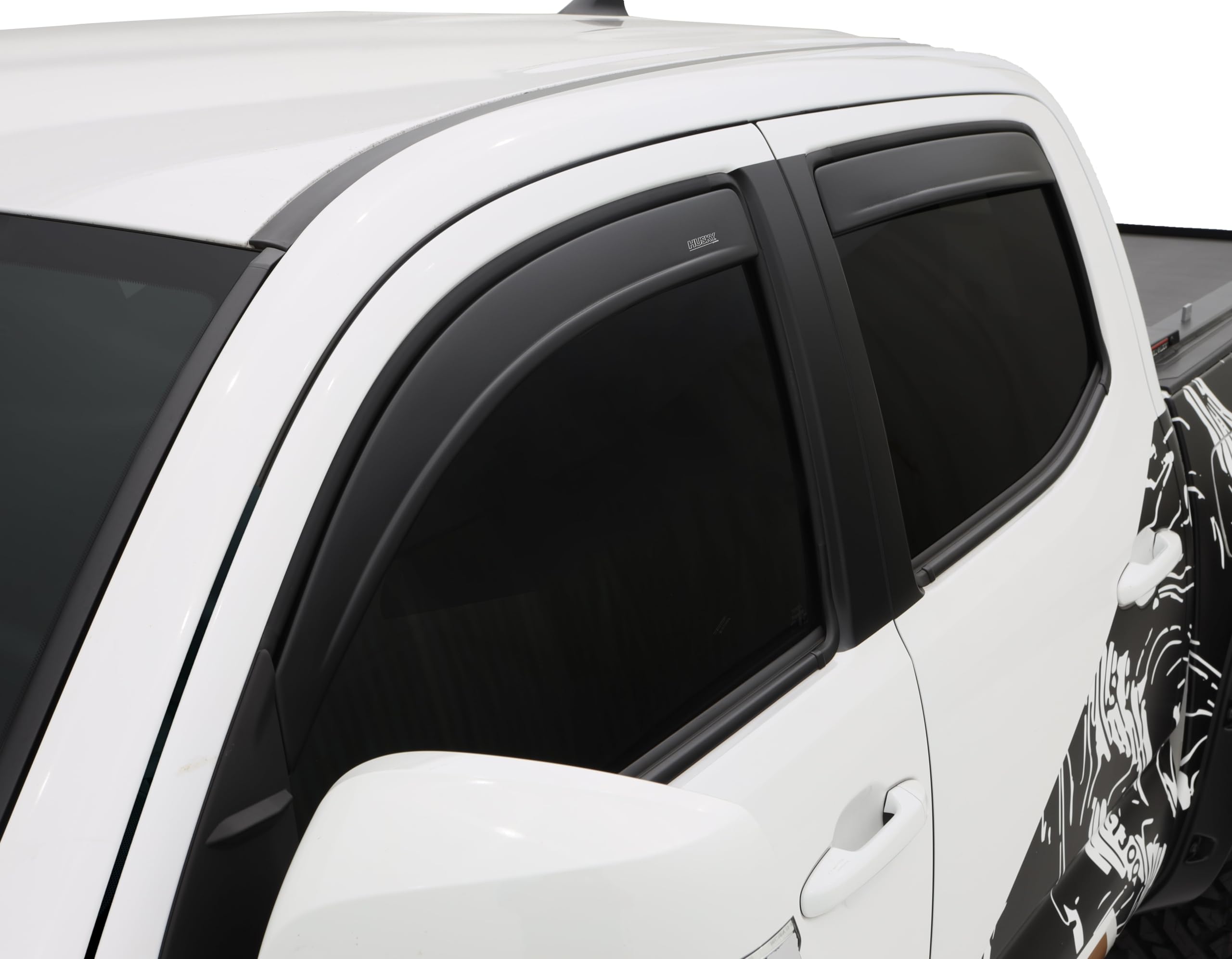 Husky Liners Low Profile Ventvisors/Rain Guards | Fits 2024-2025 Chevrolet Traverse, 4 pcs. | Smoke - 2854137