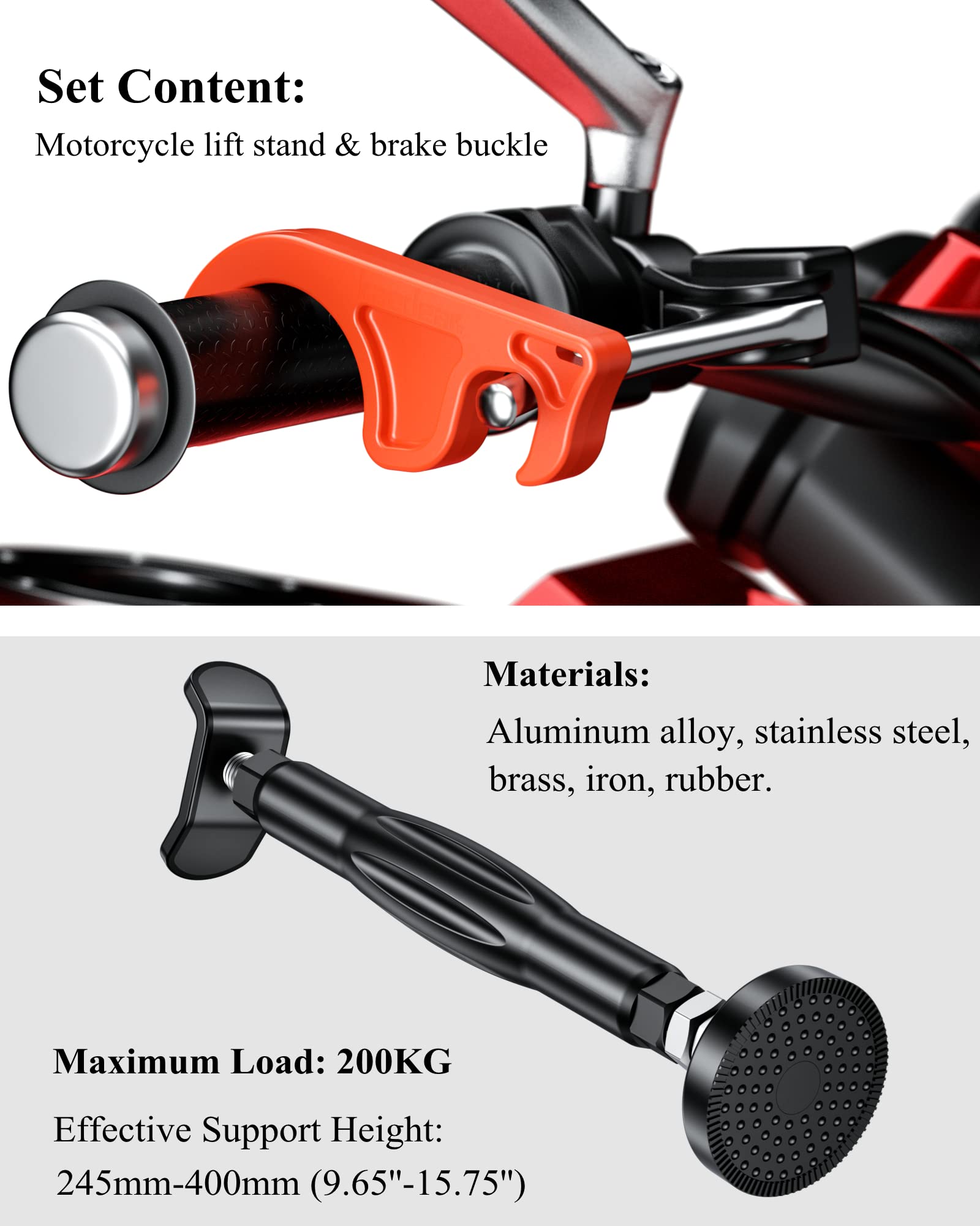 BRCOVAN Motorcycle Stand Wheel Chain Cleaning Maintenance Stand, Portable Motorcycle Lift Stand Jack, Replacement Ridding Emerge